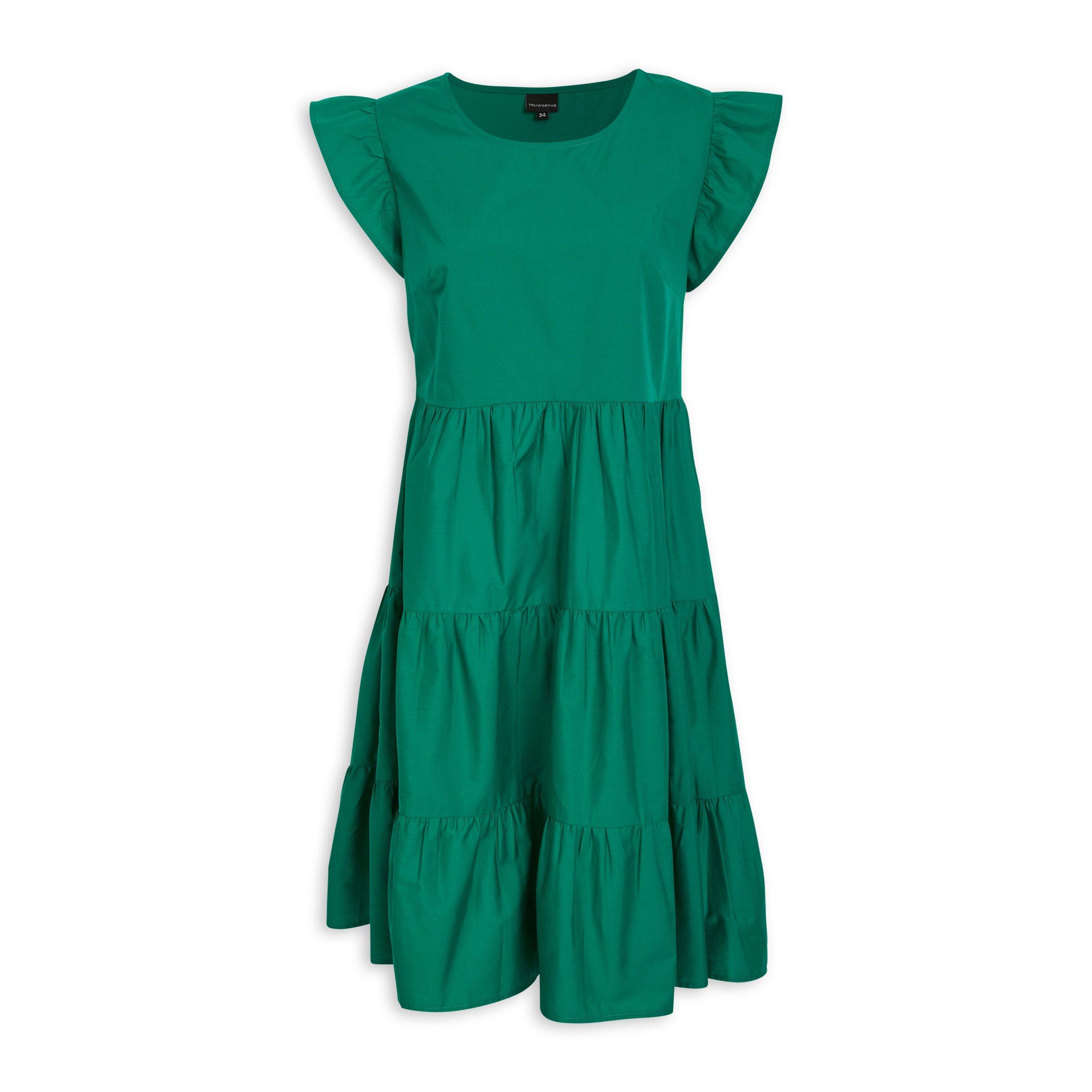 Green Tiered Dress (3097315) | Truworths