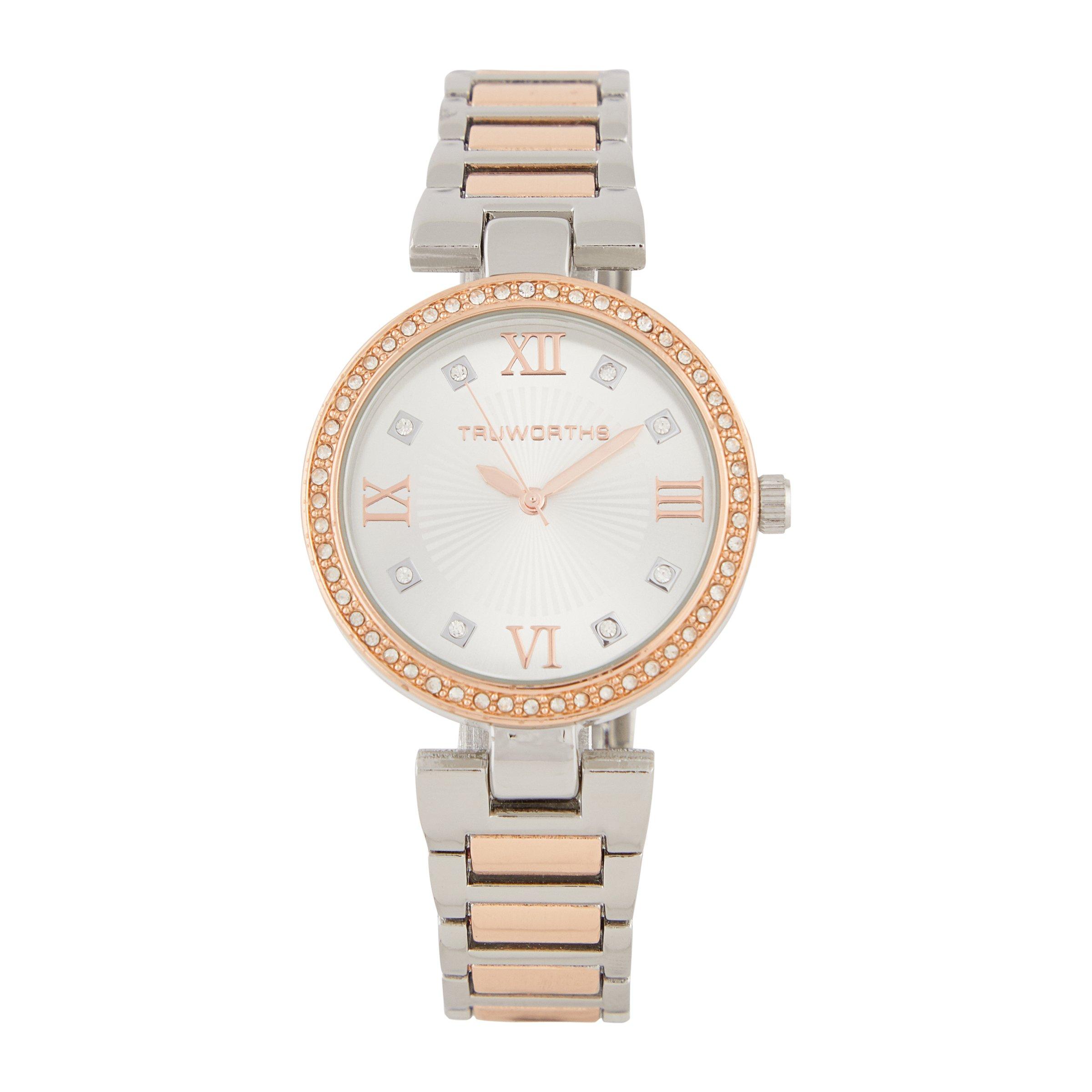 Two Tone Metal Watch (3097566) Truworths
