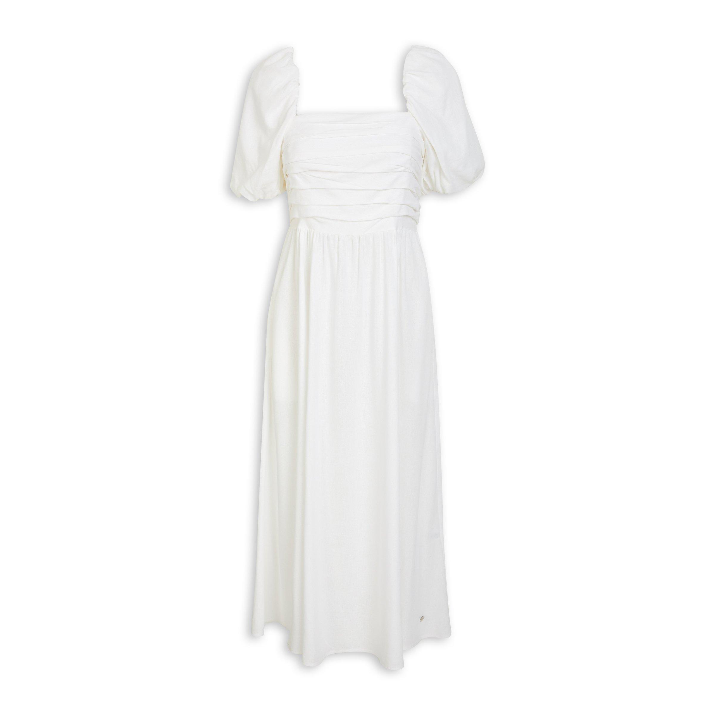 White Zip Back Dress (3097696) | LTD Woman