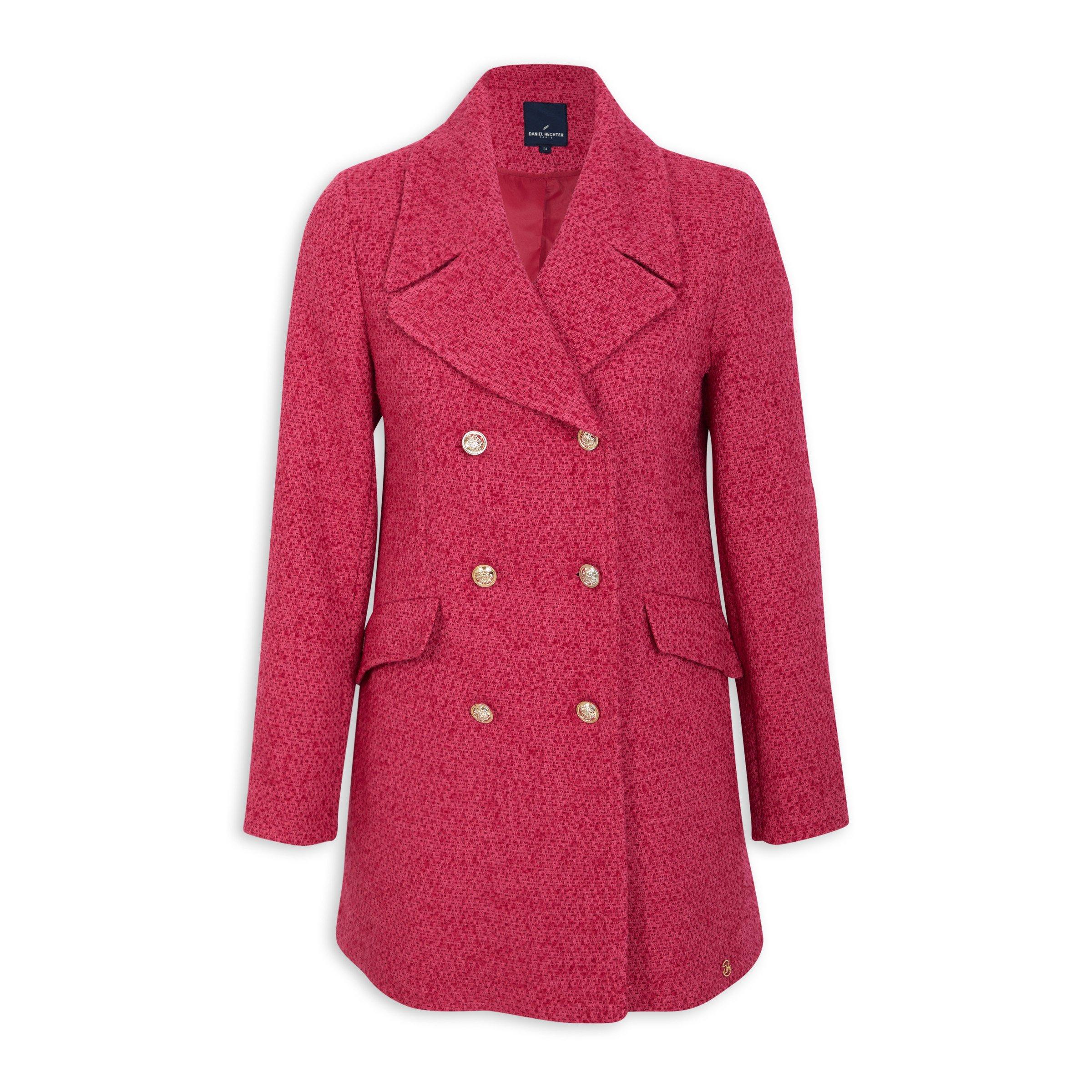 Pink Double Breasted Coat (3097754) | Daniel Hechter