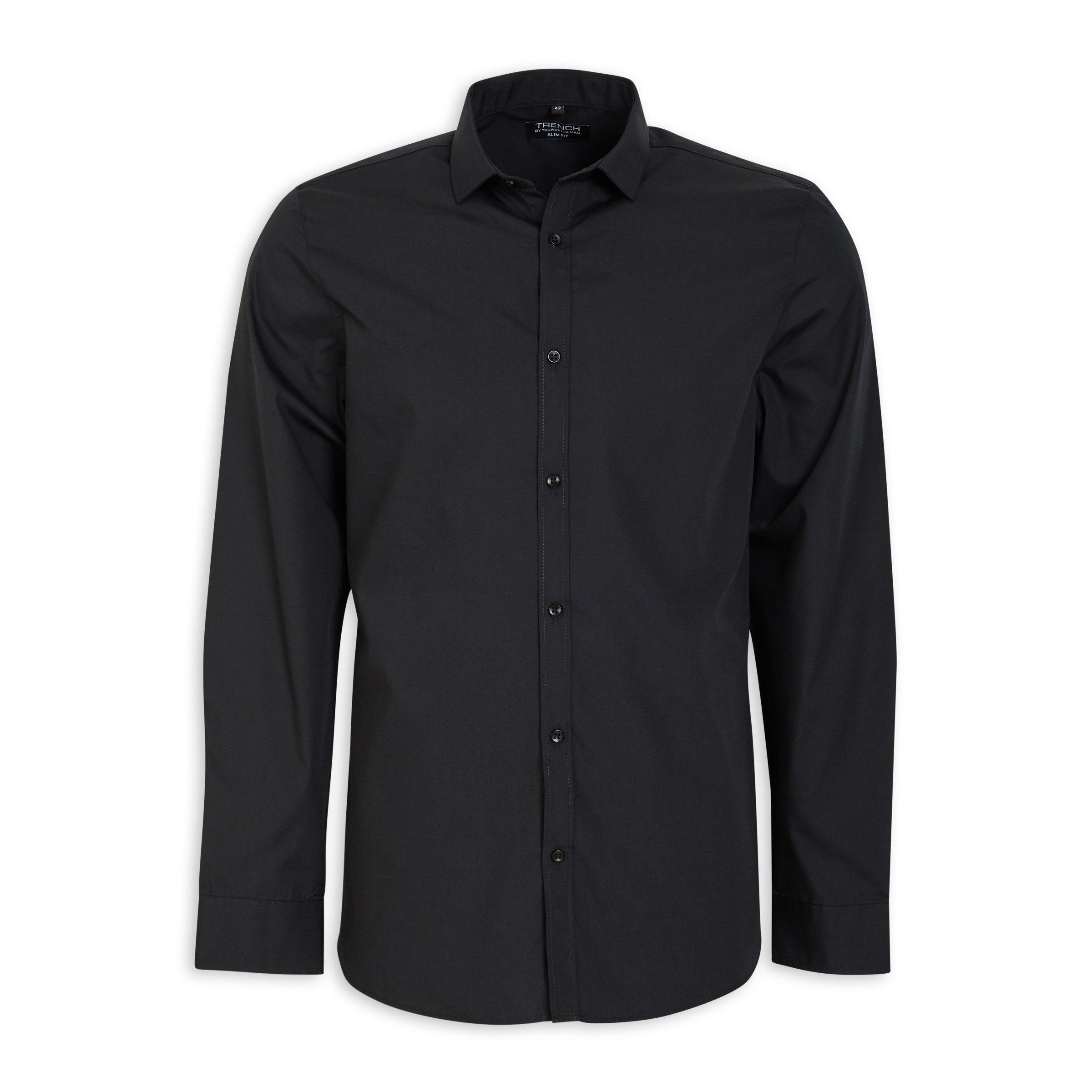 Black Slim Fit Shirt (3098079) | Truworths Man