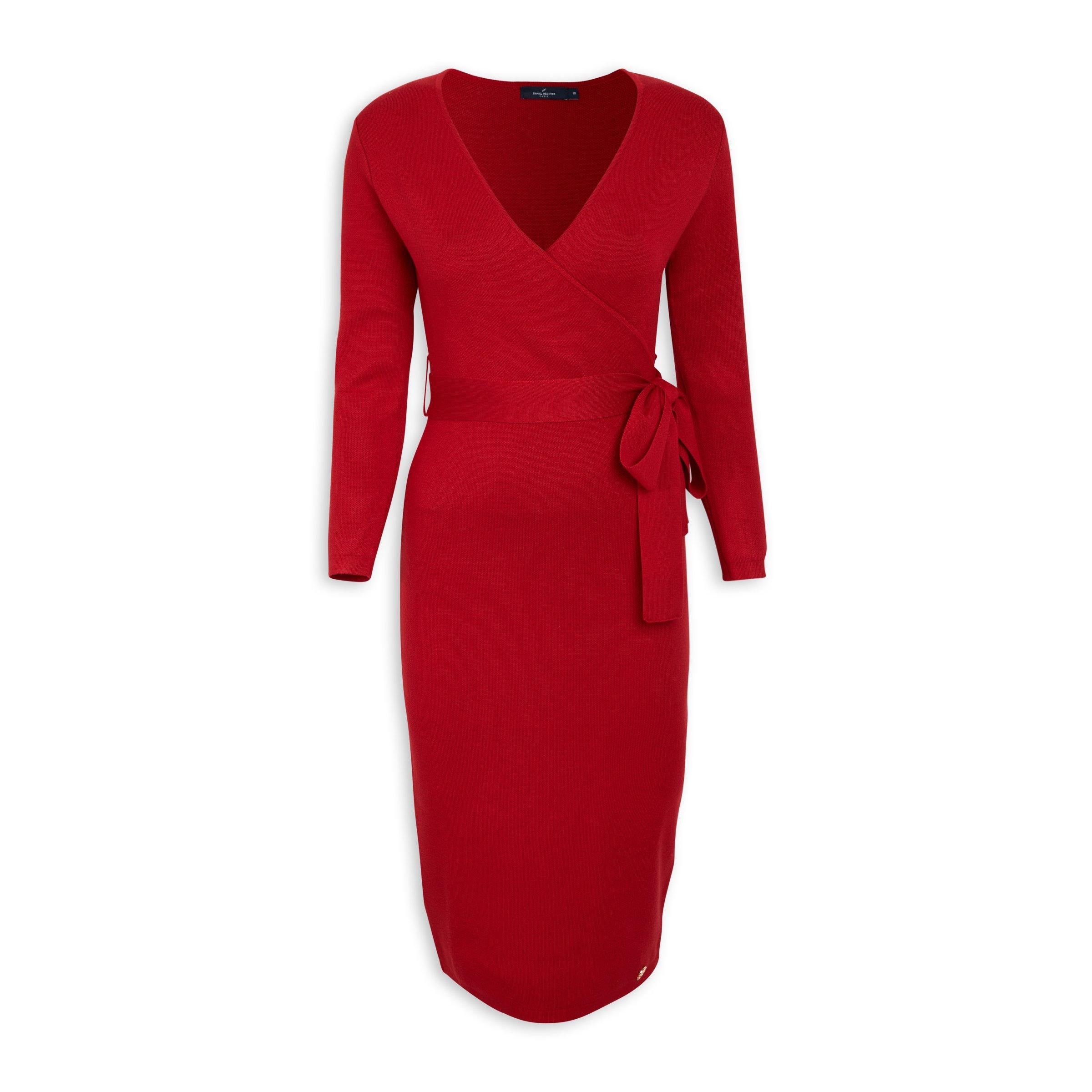 Red Wrap Bodycon Dress (3098179) | Daniel Hechter