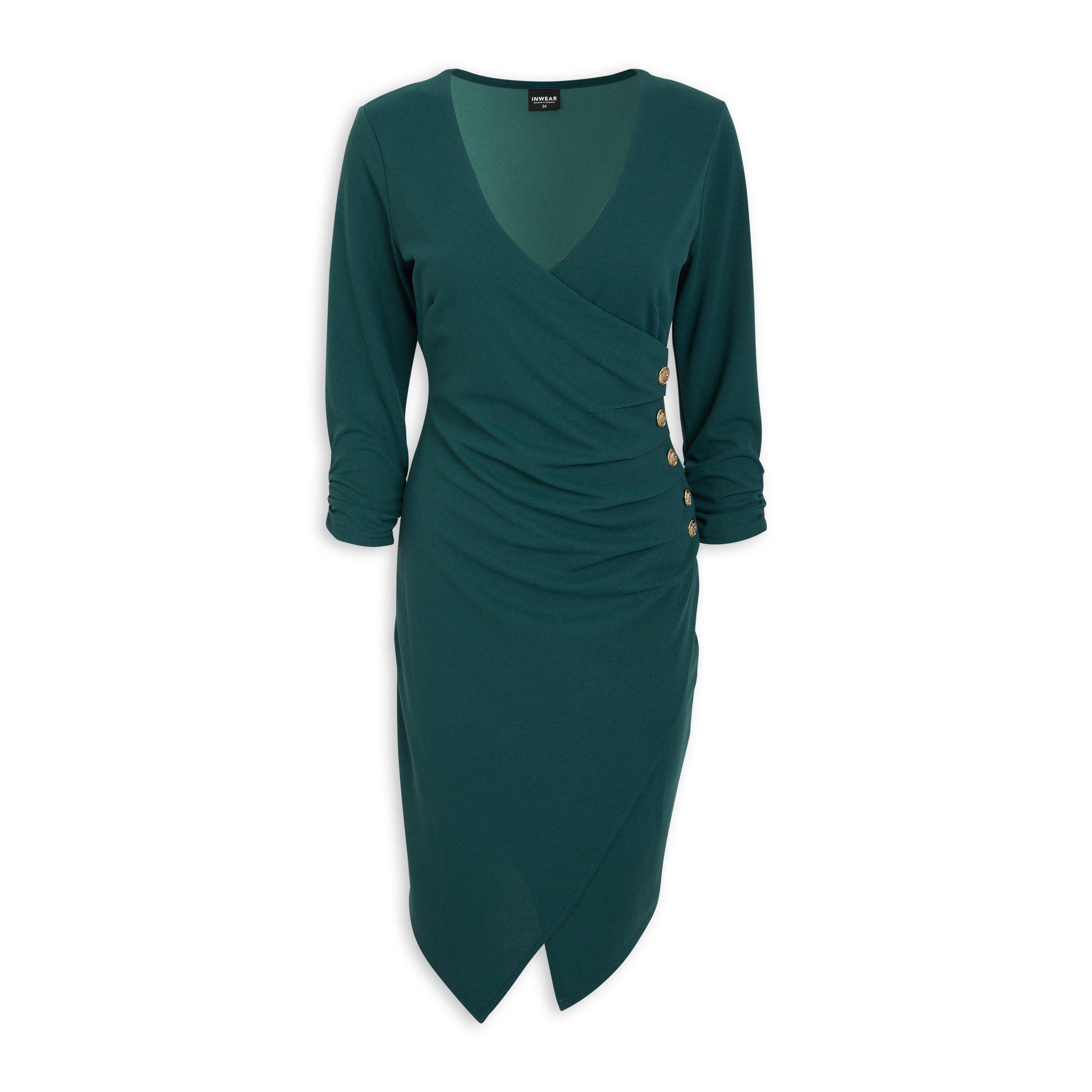 Green Wrap Bodycon Dress (3098456) | Inwear