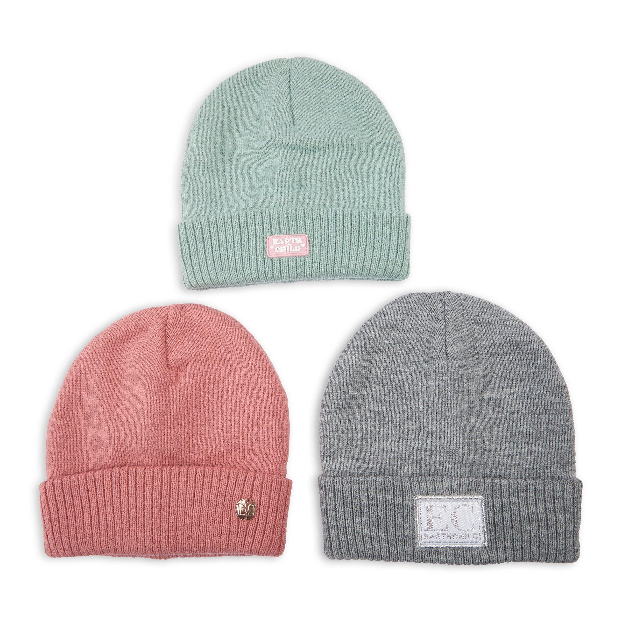 3pack Kid Girl Beanies (3098832) Earthchild