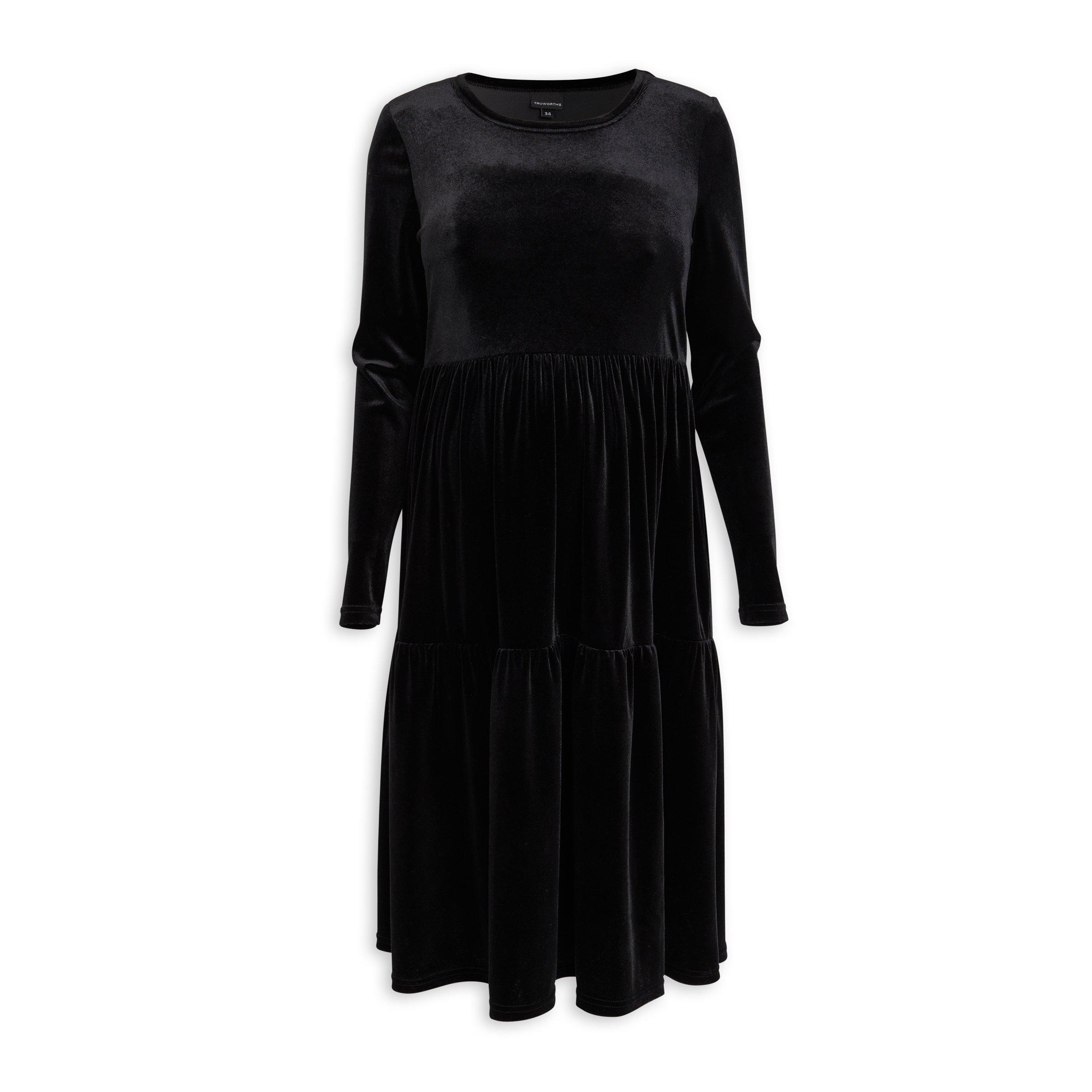 Black Tiered Maternity Dress (3099025) | Truworths