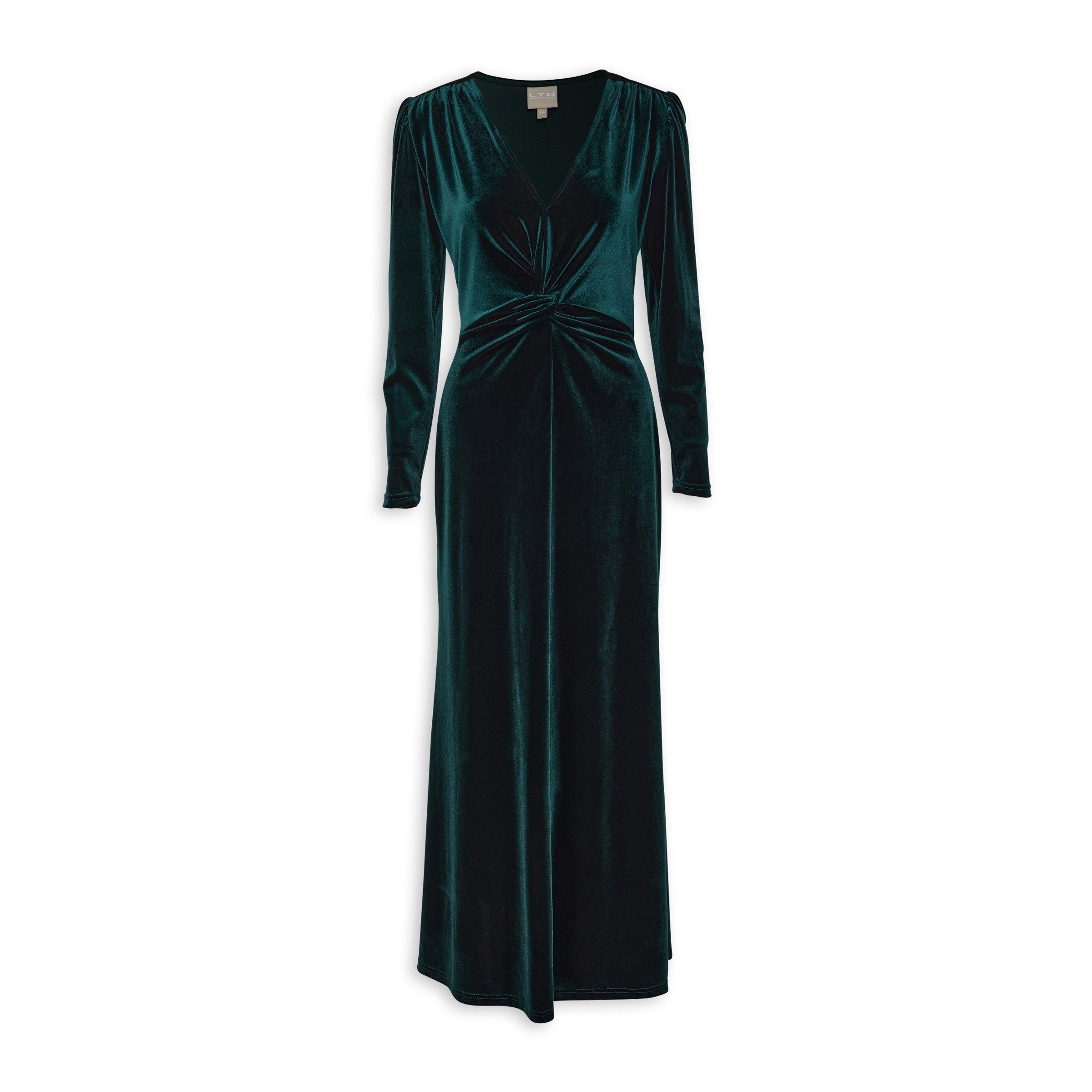 Teal Fit & Flare Evening Dress (3099300) | LTD Woman