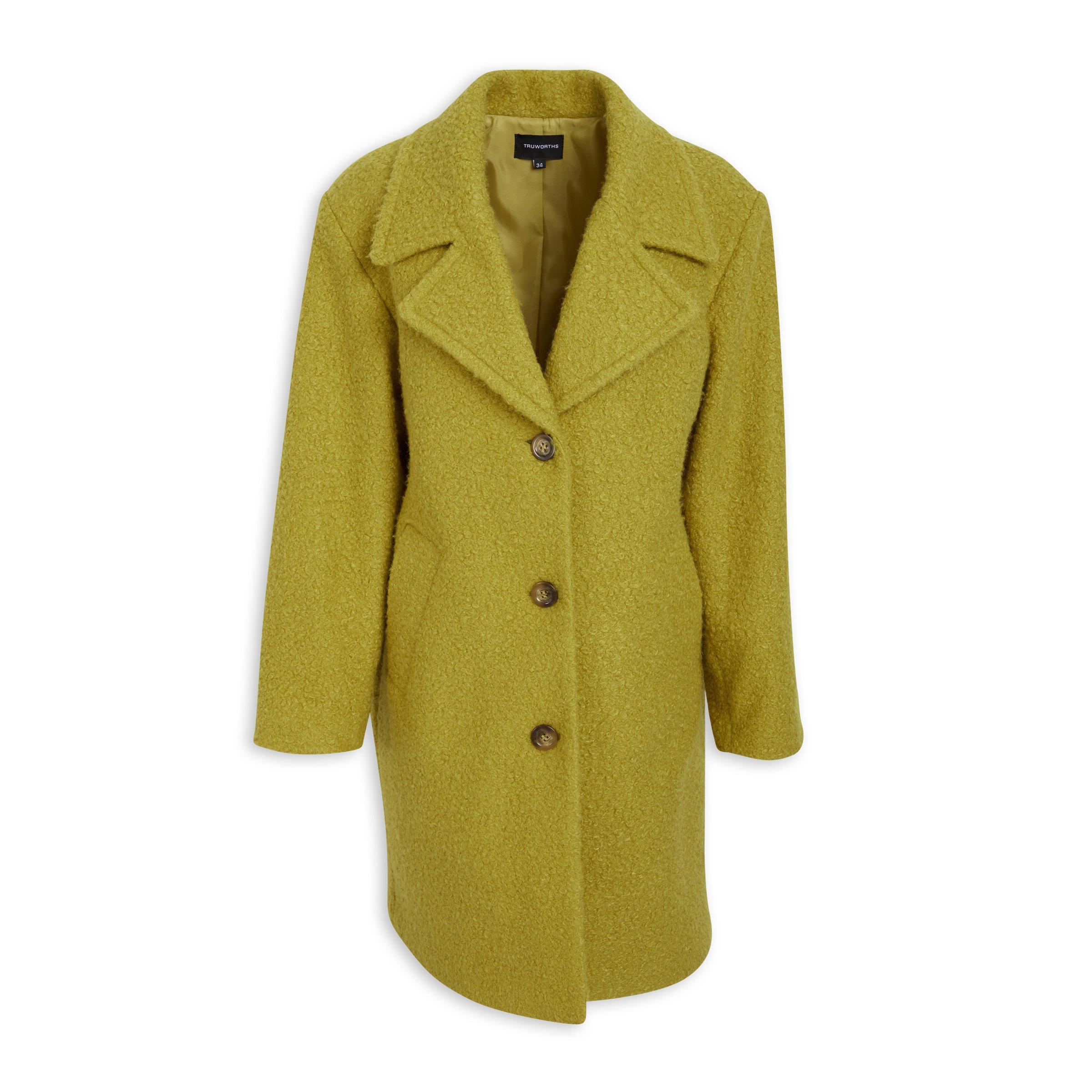Lime Boucle Coat (3099472) | Truworths