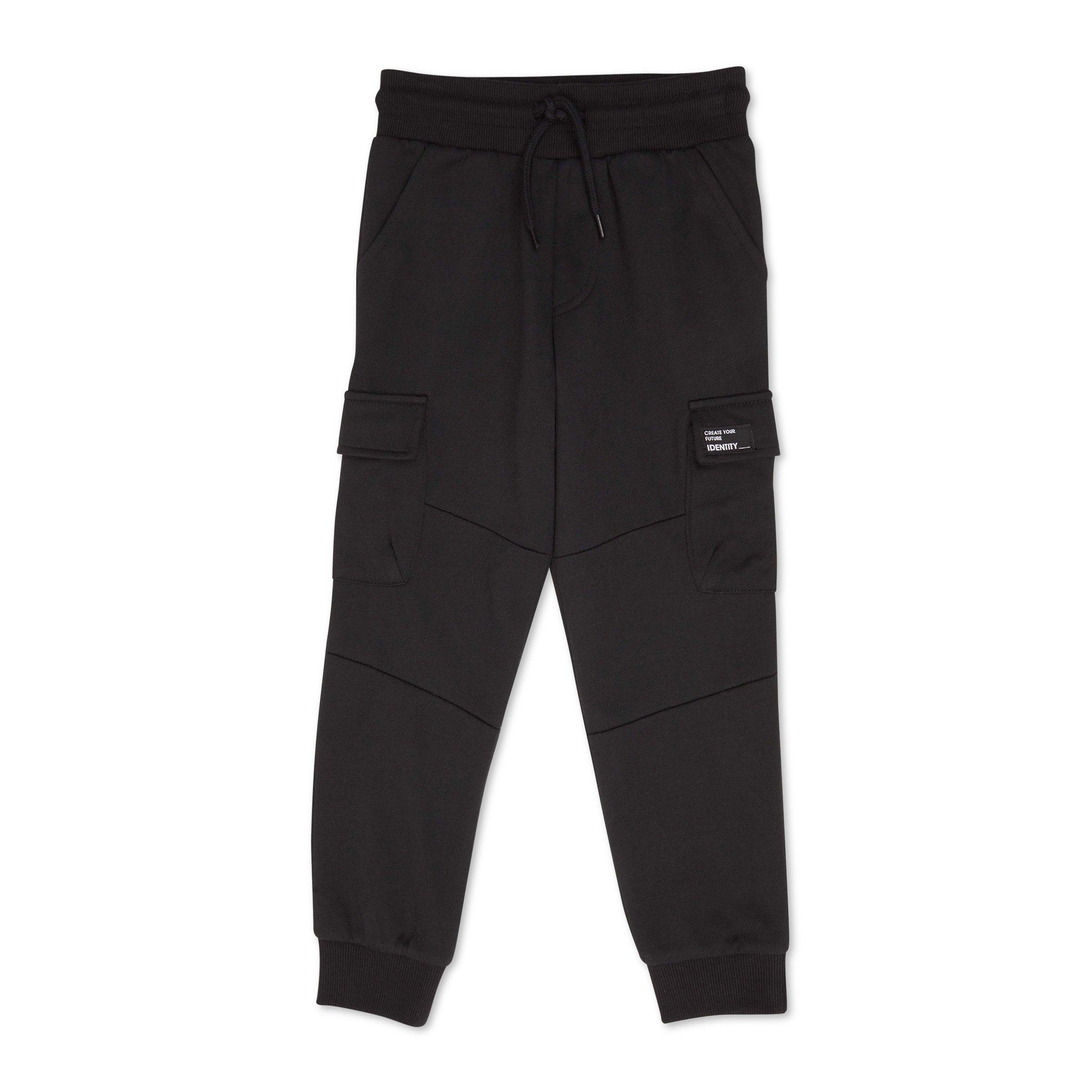 Kid Boy Black Utility Jogger (3099540) | Identity