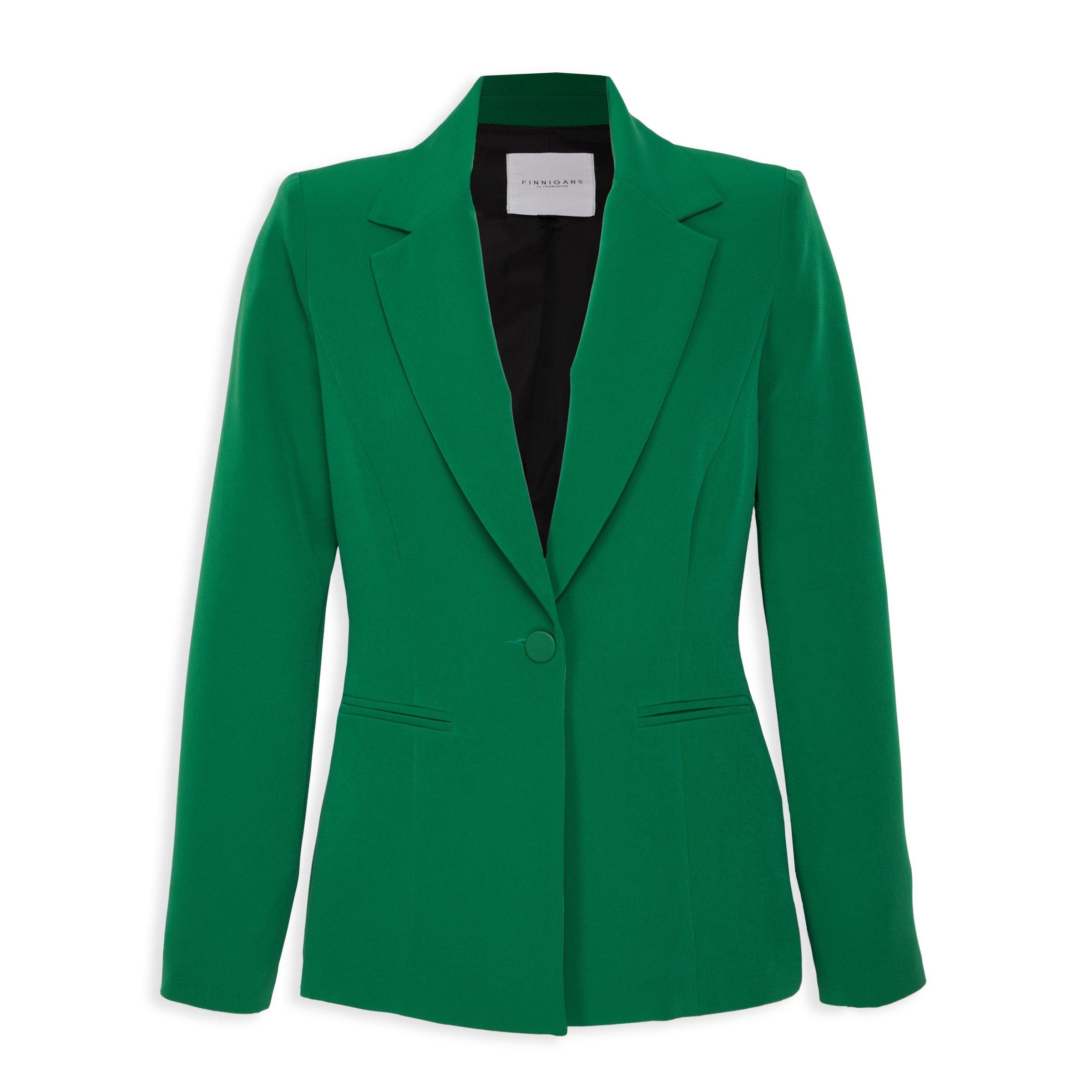 Green Fitted Blazer (3099732) | Finnigans