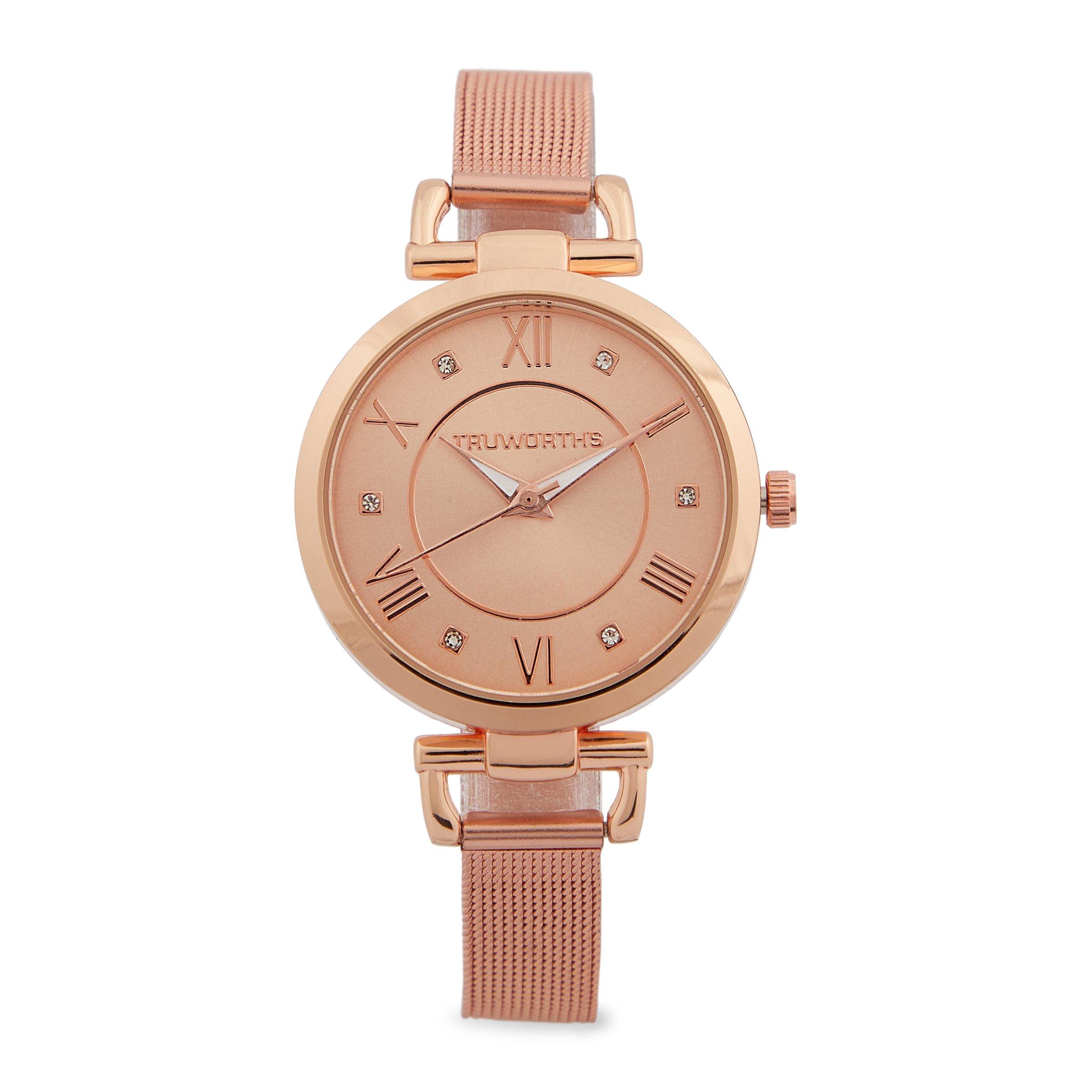 Dainty Rose Gold Mesh Watch (3100952) | Truworths