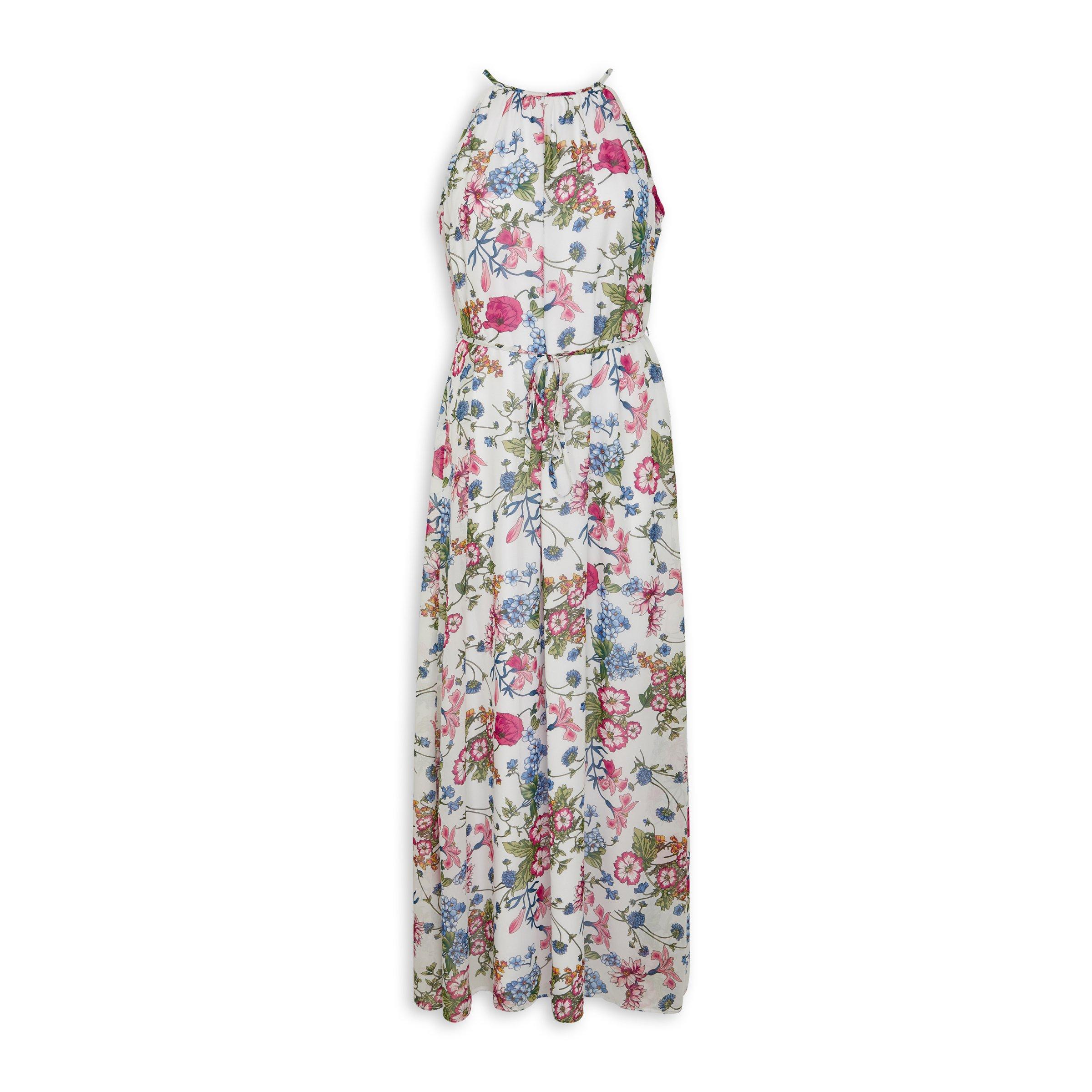 Floral Print Maxi Length Dress (3102165) | Identity