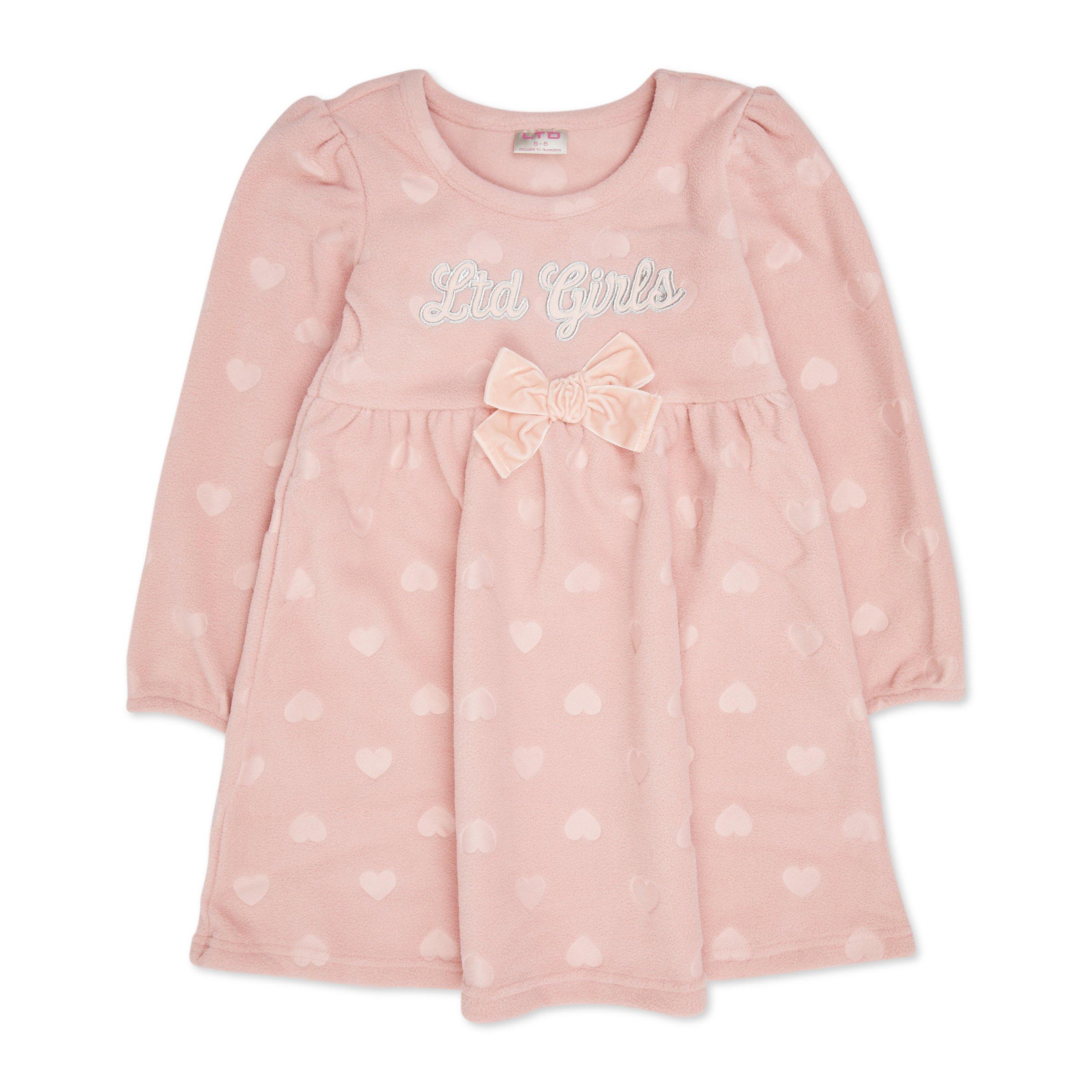 Kid Girl Pink Heart Dress (3102725) | LTD Kids