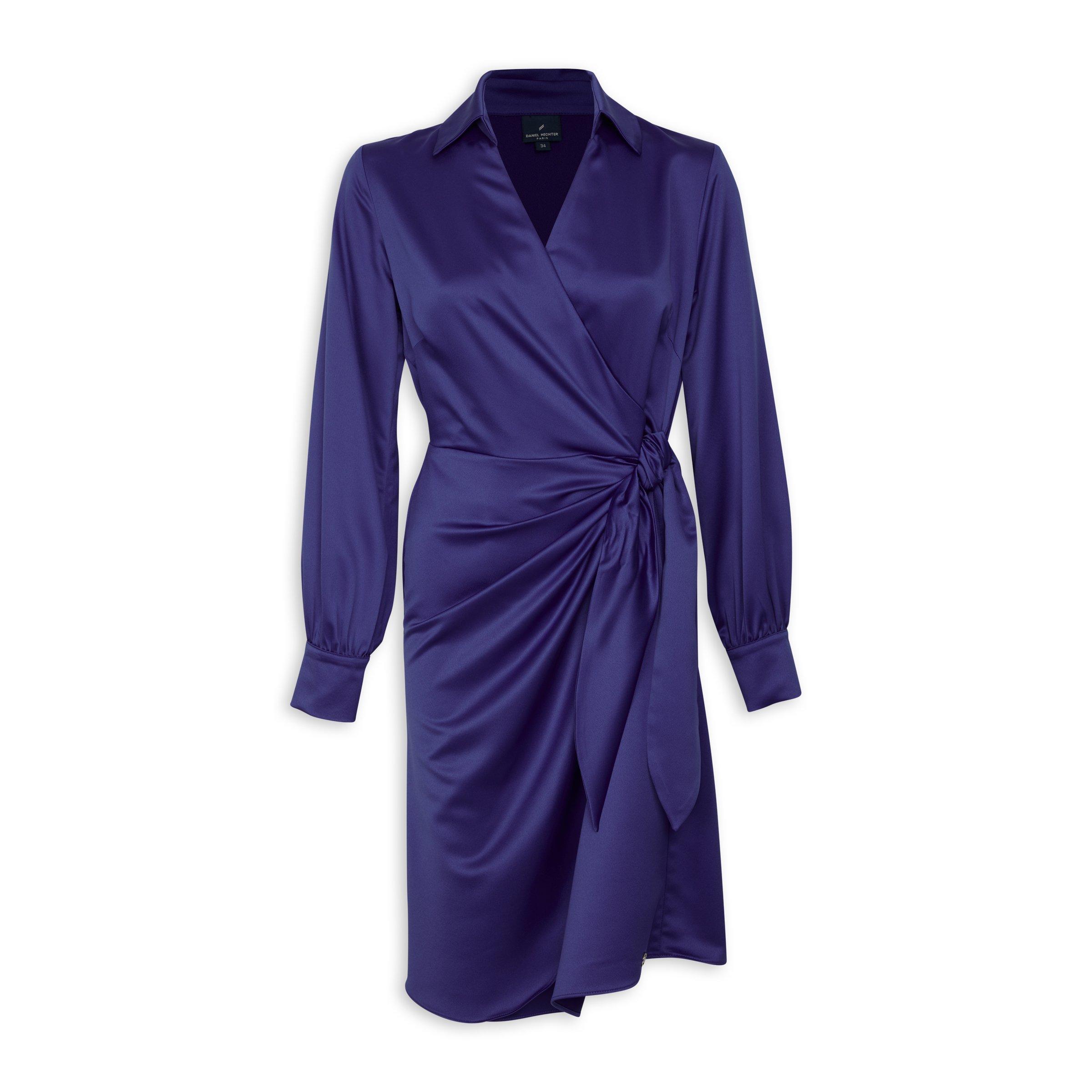 Cobalt Blue Wrap Dress (3102944) | Daniel Hechter