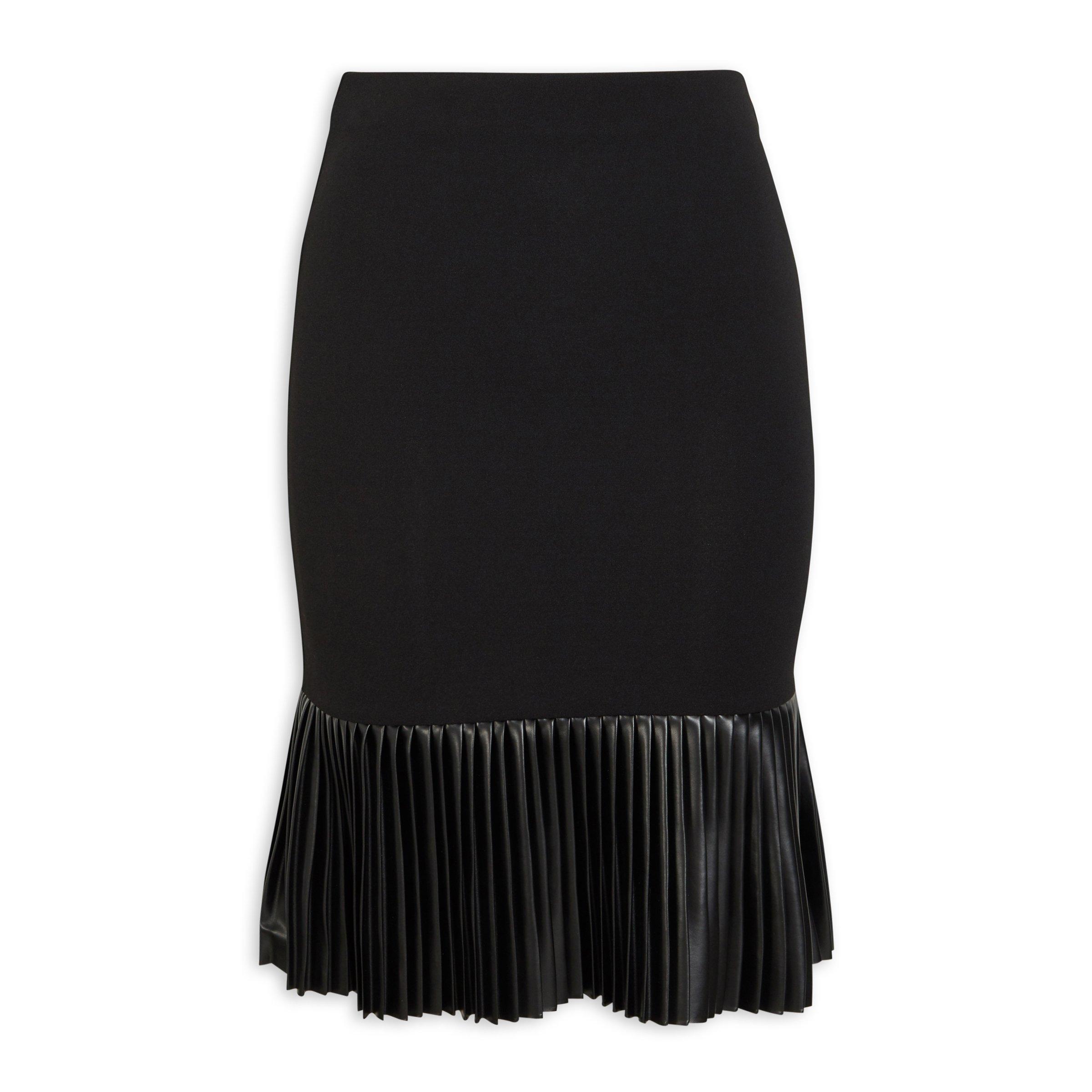 Black Pleated Trumpet Skirt (3102975) | Inwear