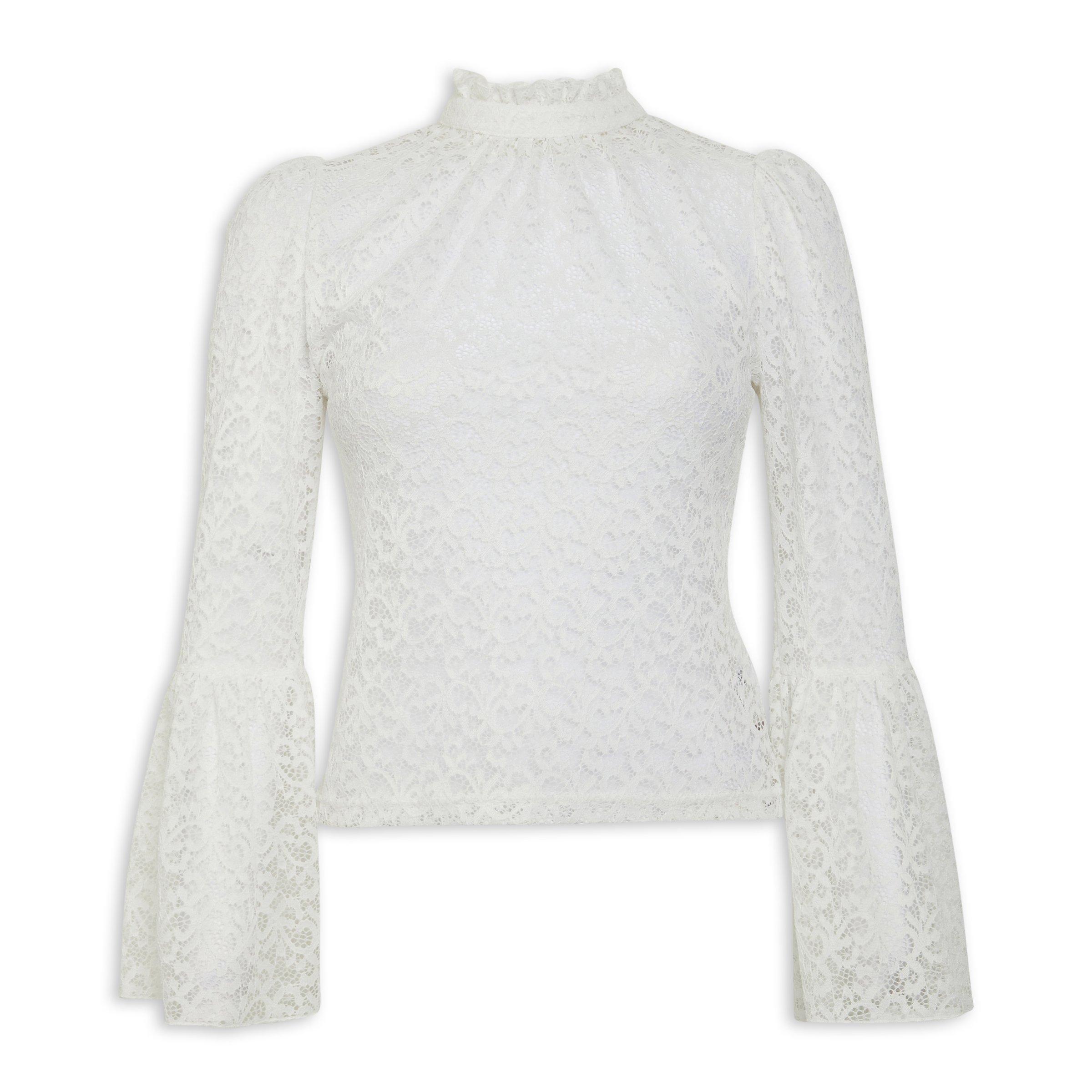 Milk Lace Fitted Top (3103518) | Identity