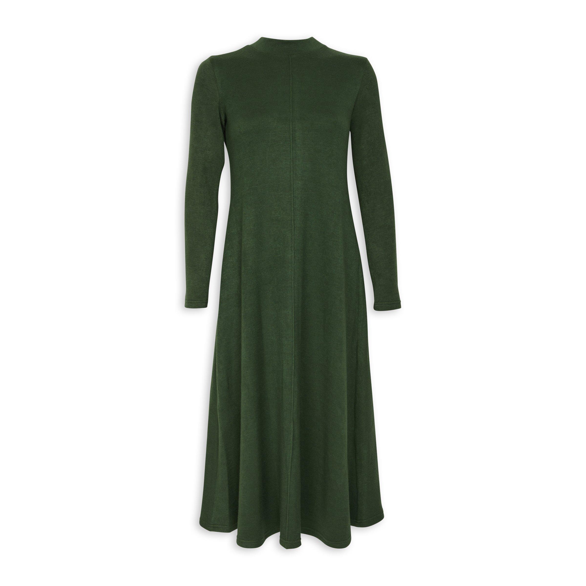 Green Fit & Flare Dress (3103788) | LTD Woman