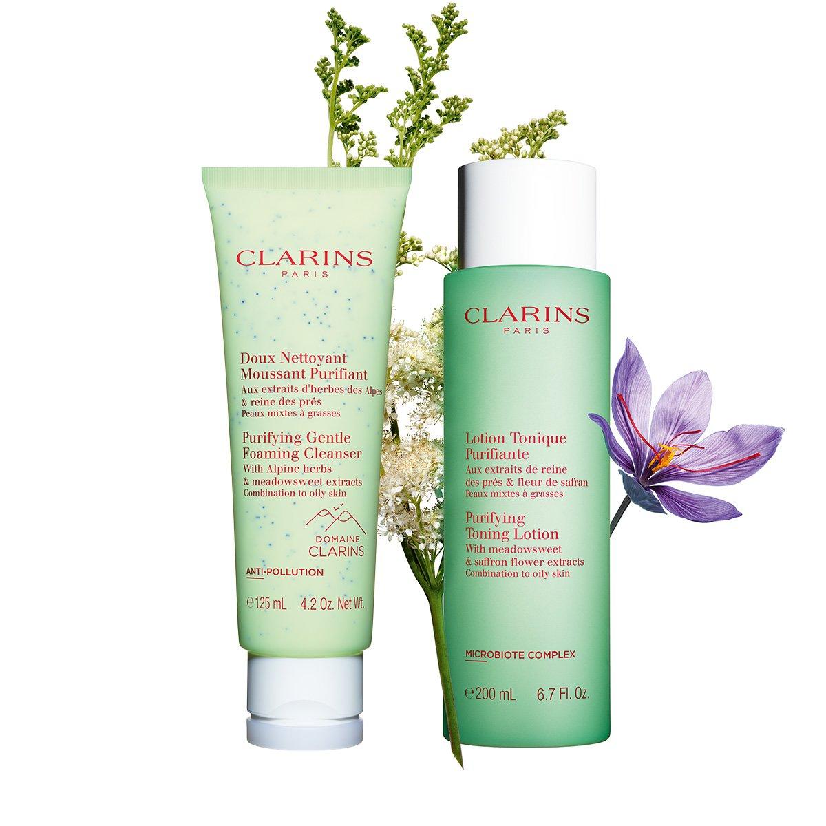 Purifying Cleanser and Toning Lotion Duo (3103997) | Clarins