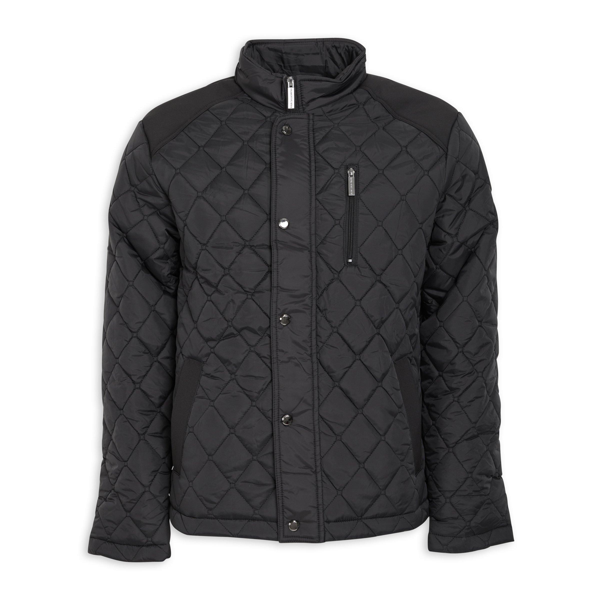 Black Quilted Jacket (3105054) | Truworths Man