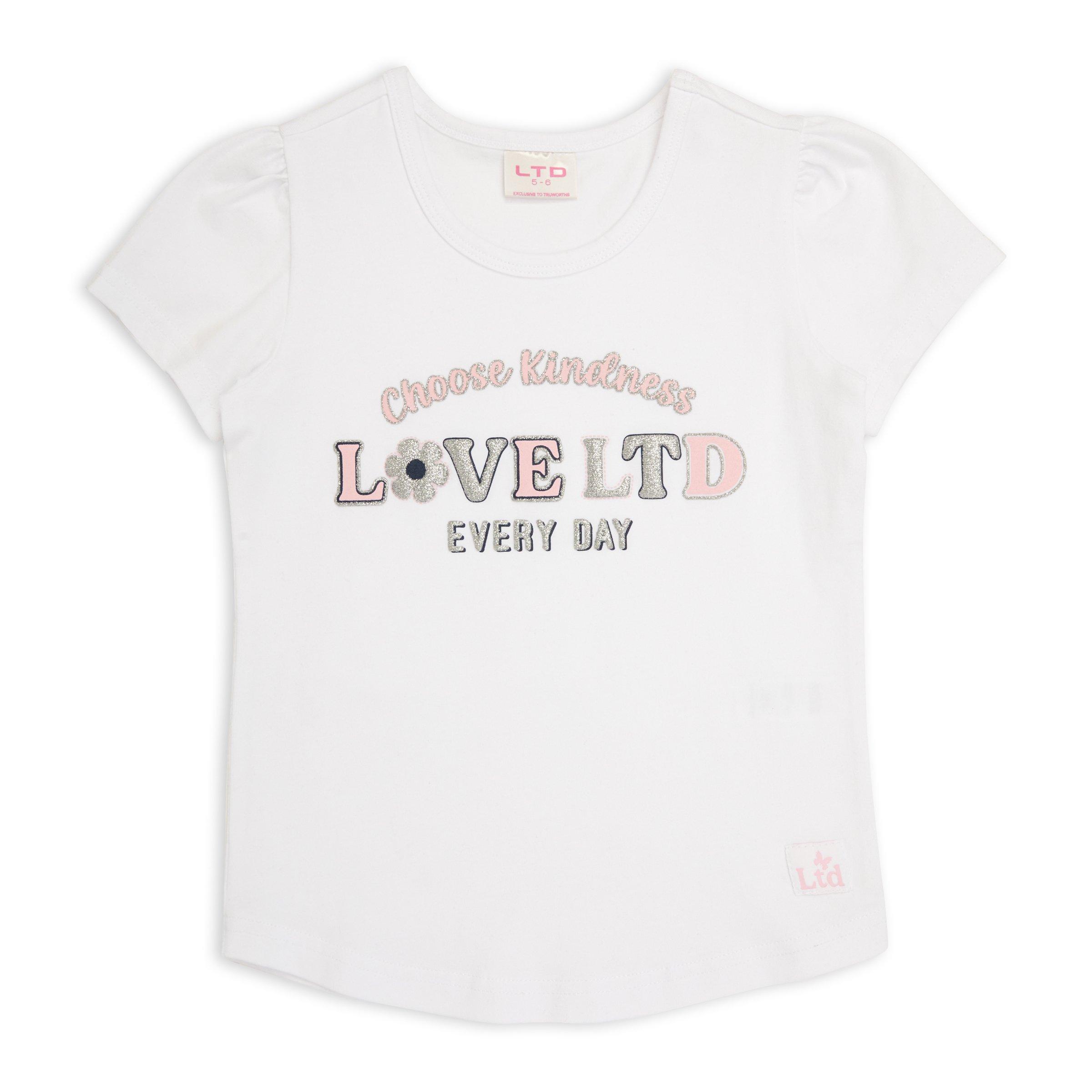 Kid Girl White Branded T-shirt (3105312) | LTD Kids