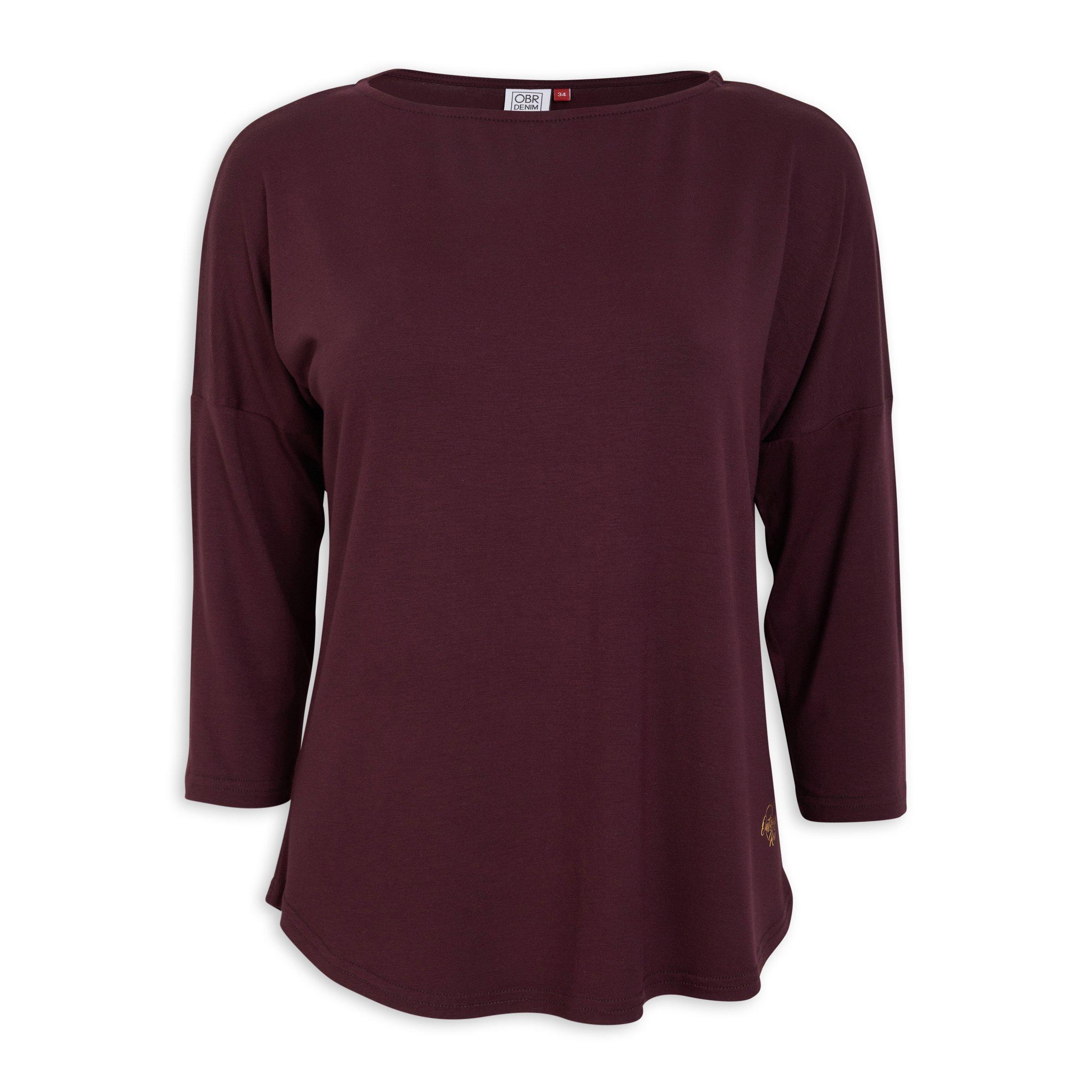 Plum Dolman Sleeve Top (3105417) | OUTBACK RED