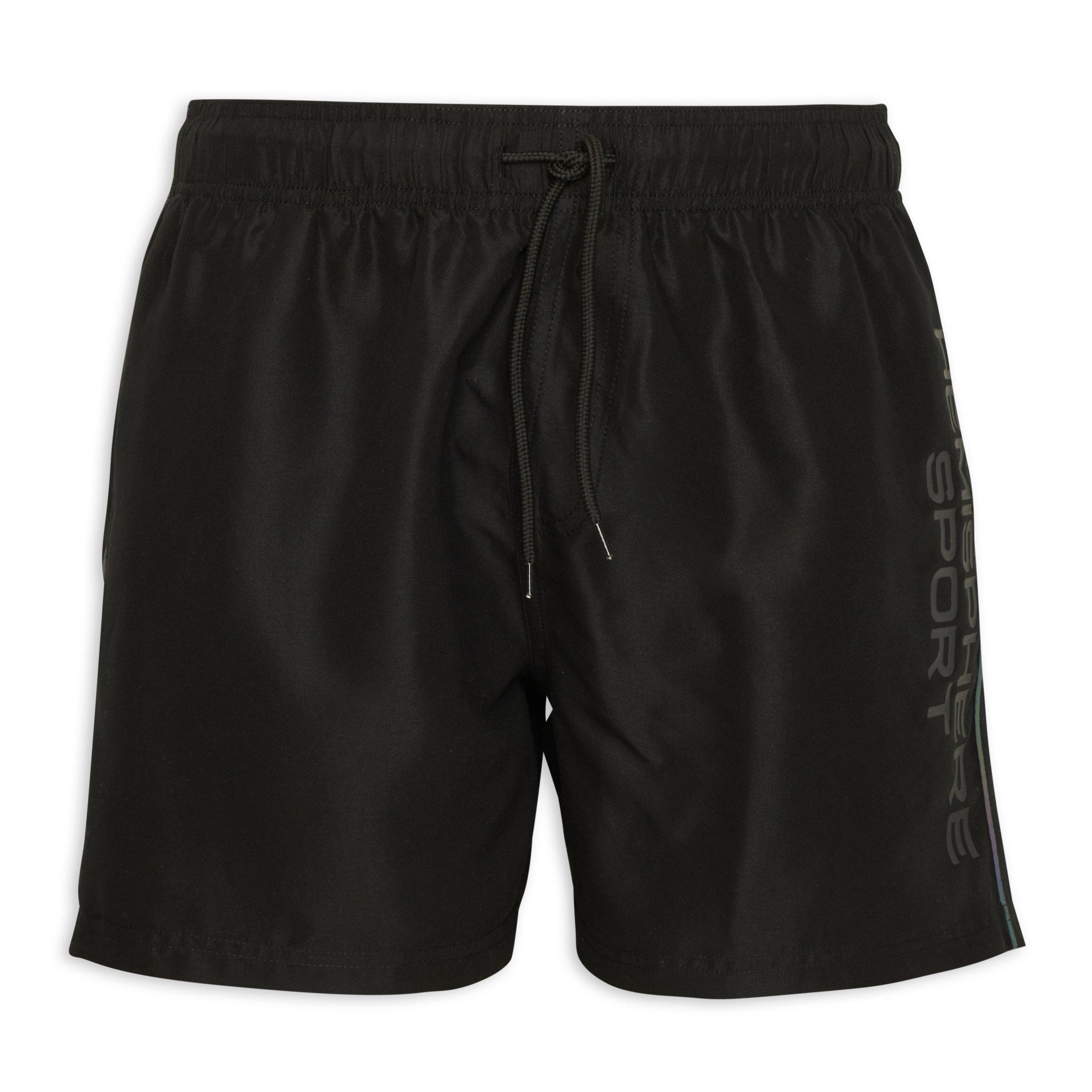 Black Branded Swim Shorts (3105729) | Hemisphere Sport