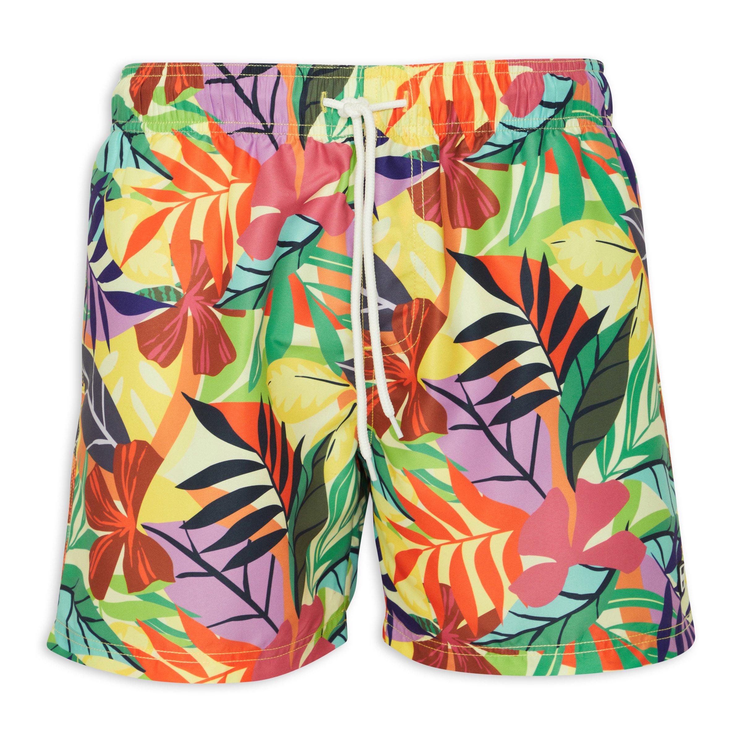 Tropical Print Swim Shorts (3105753) | UZZI