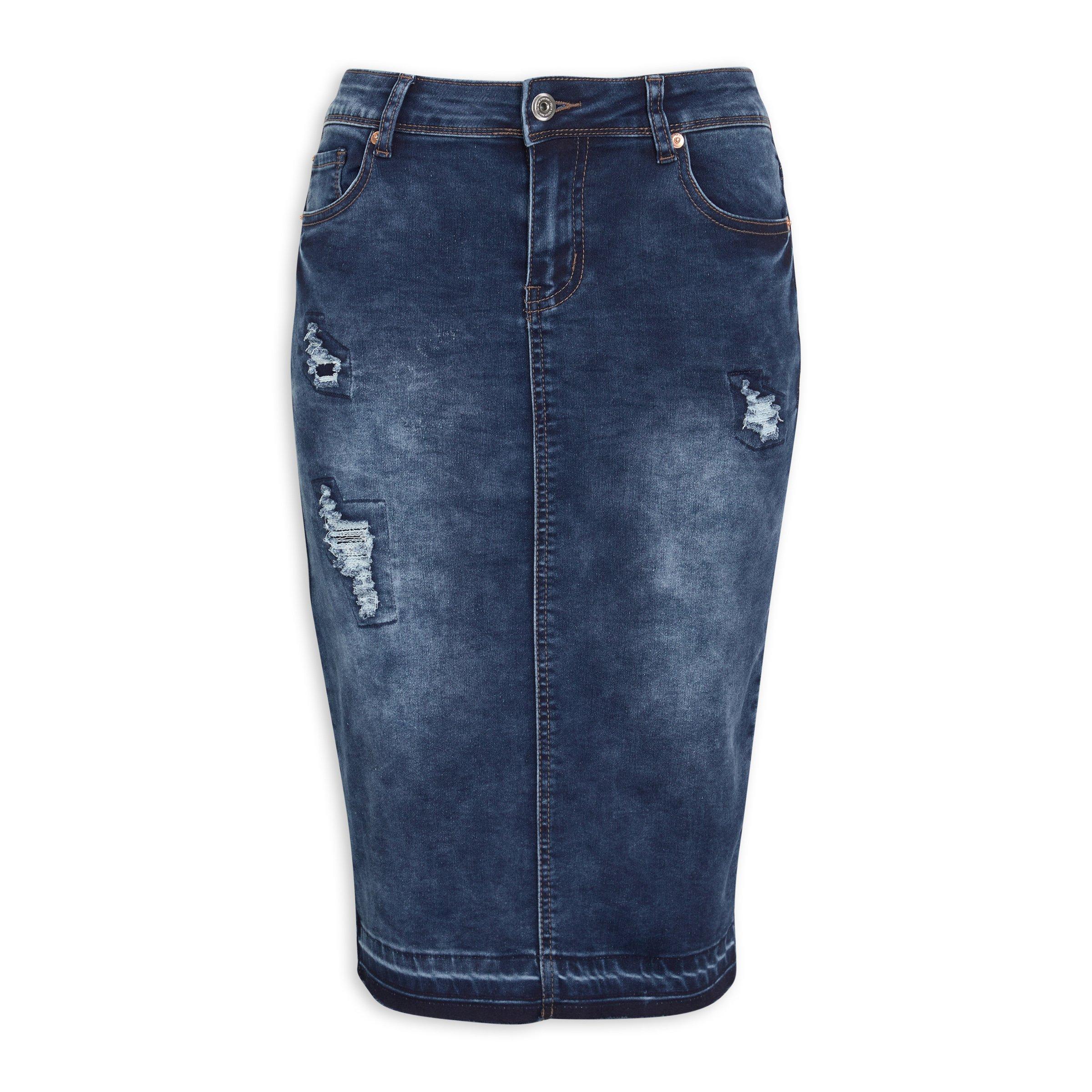 Indigo Denim Skirt (3105949) | OUTBACK RED