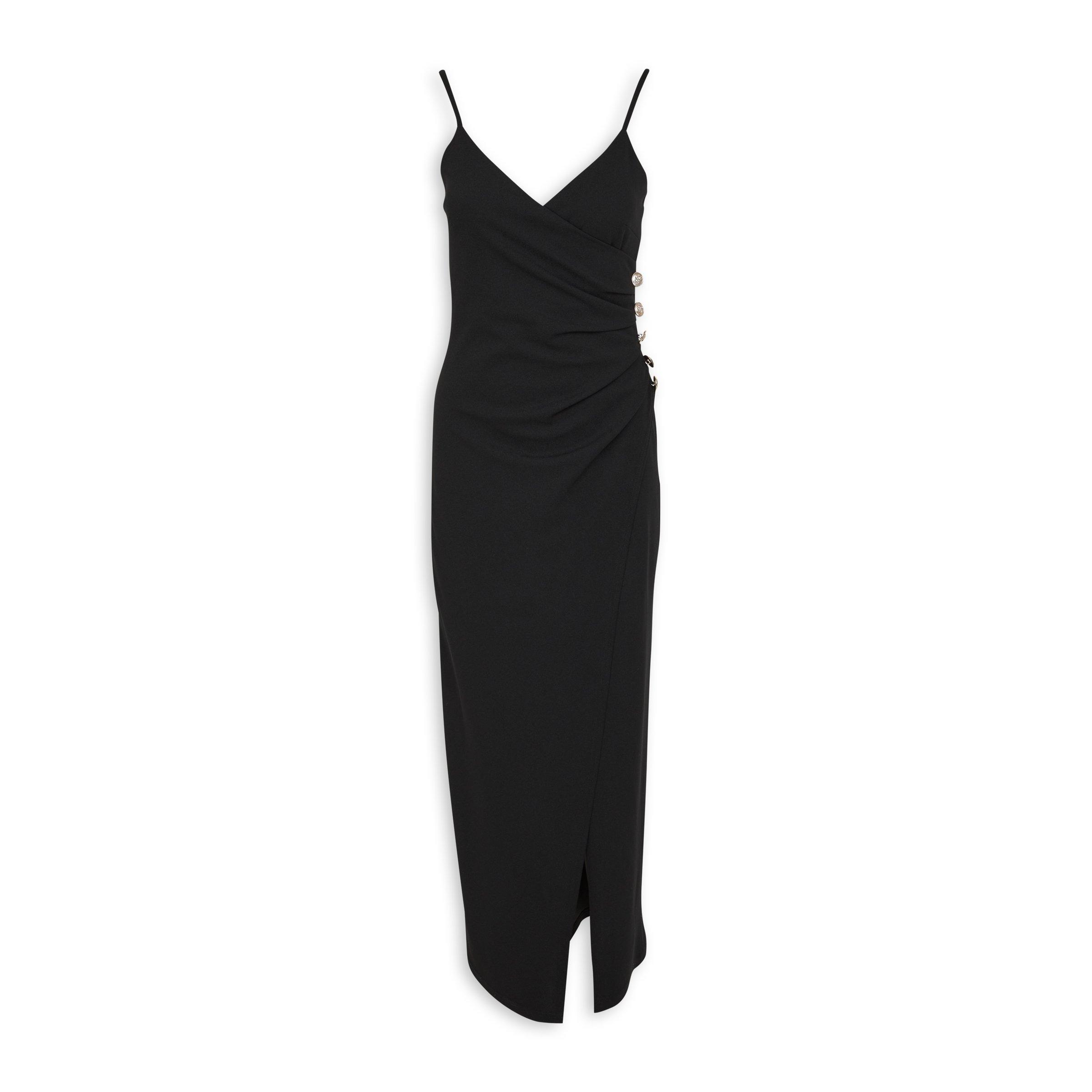 Black Draped Wrap Dress (3106172) | Inwear
