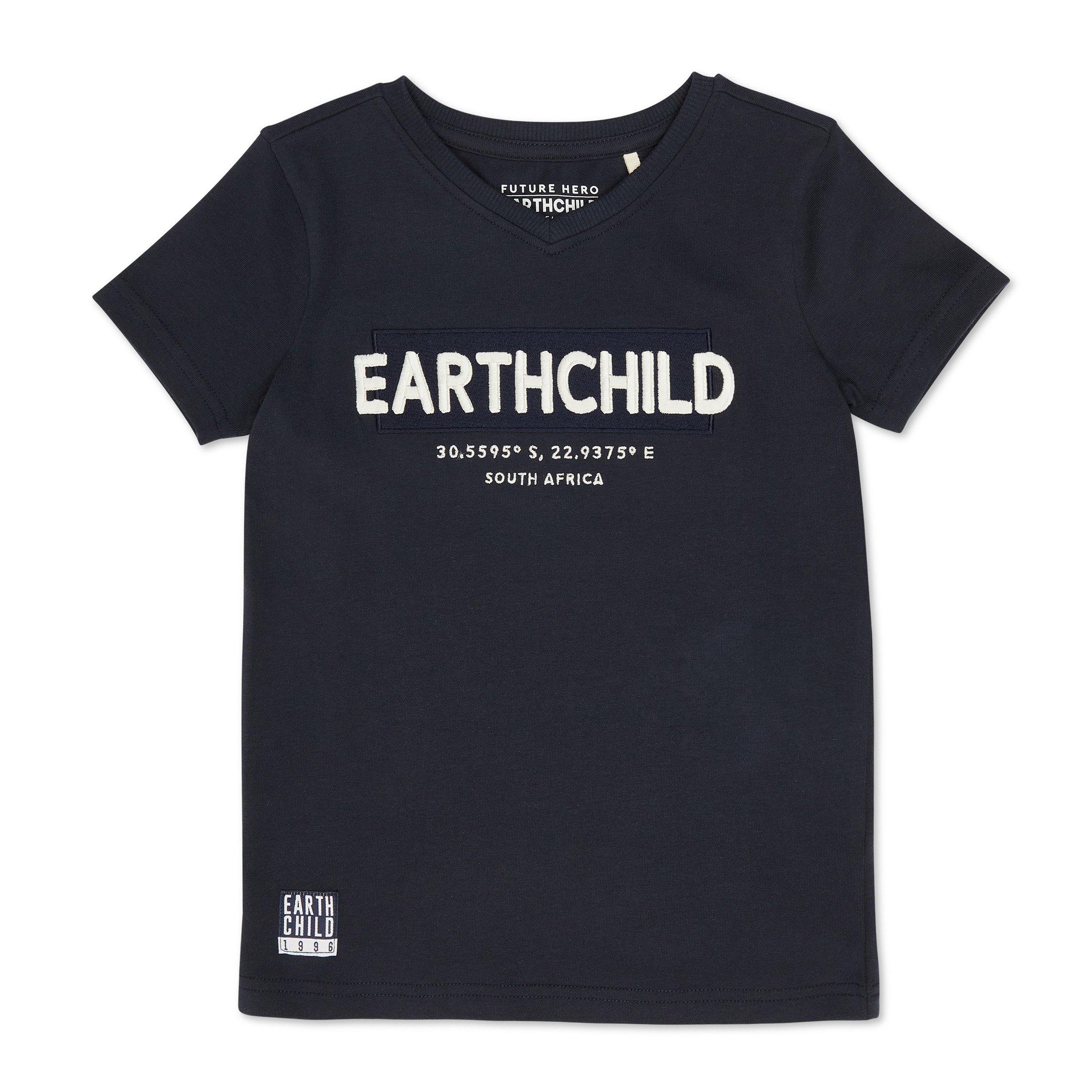 Kid Boy Navy V-neck T-shirt (3106321) | Earthchild