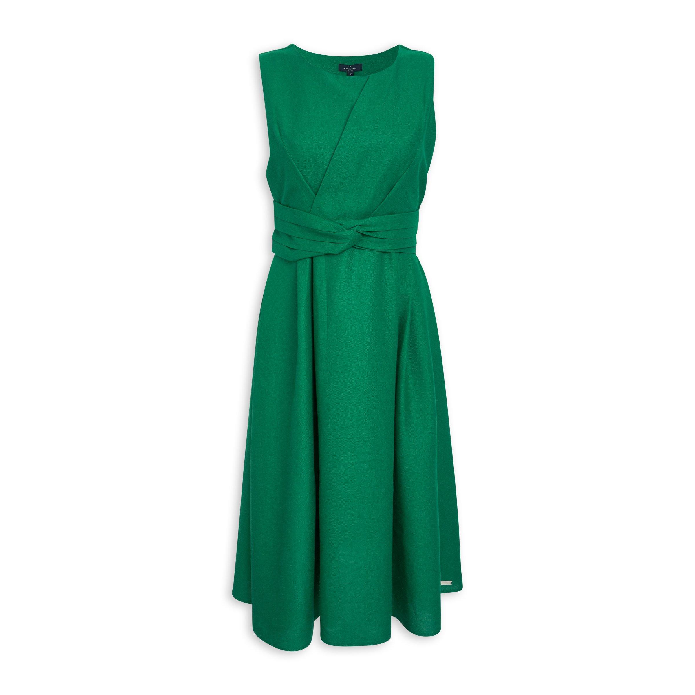 Green Fit & Flare Dress (3106334) | Daniel Hechter