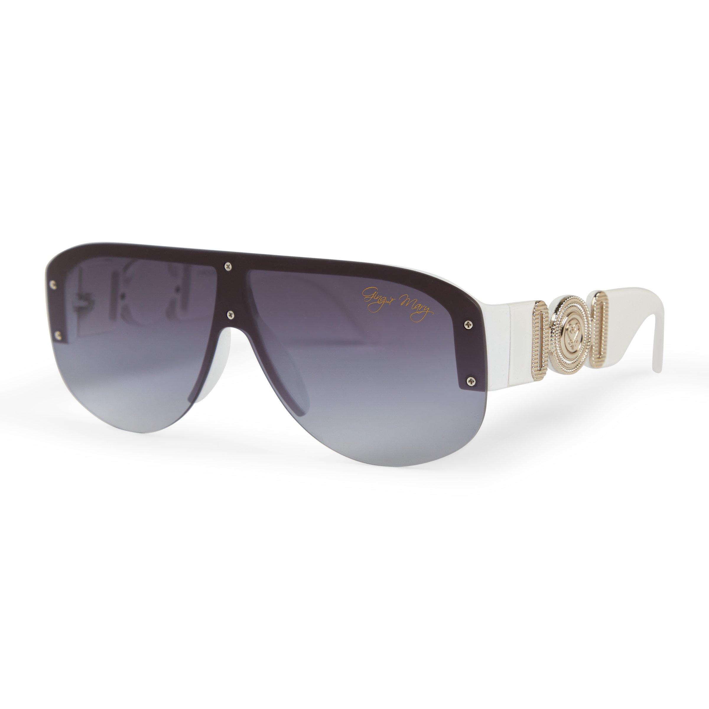 White Mono-lens Sunglasses (3106626) | Ginger Mary