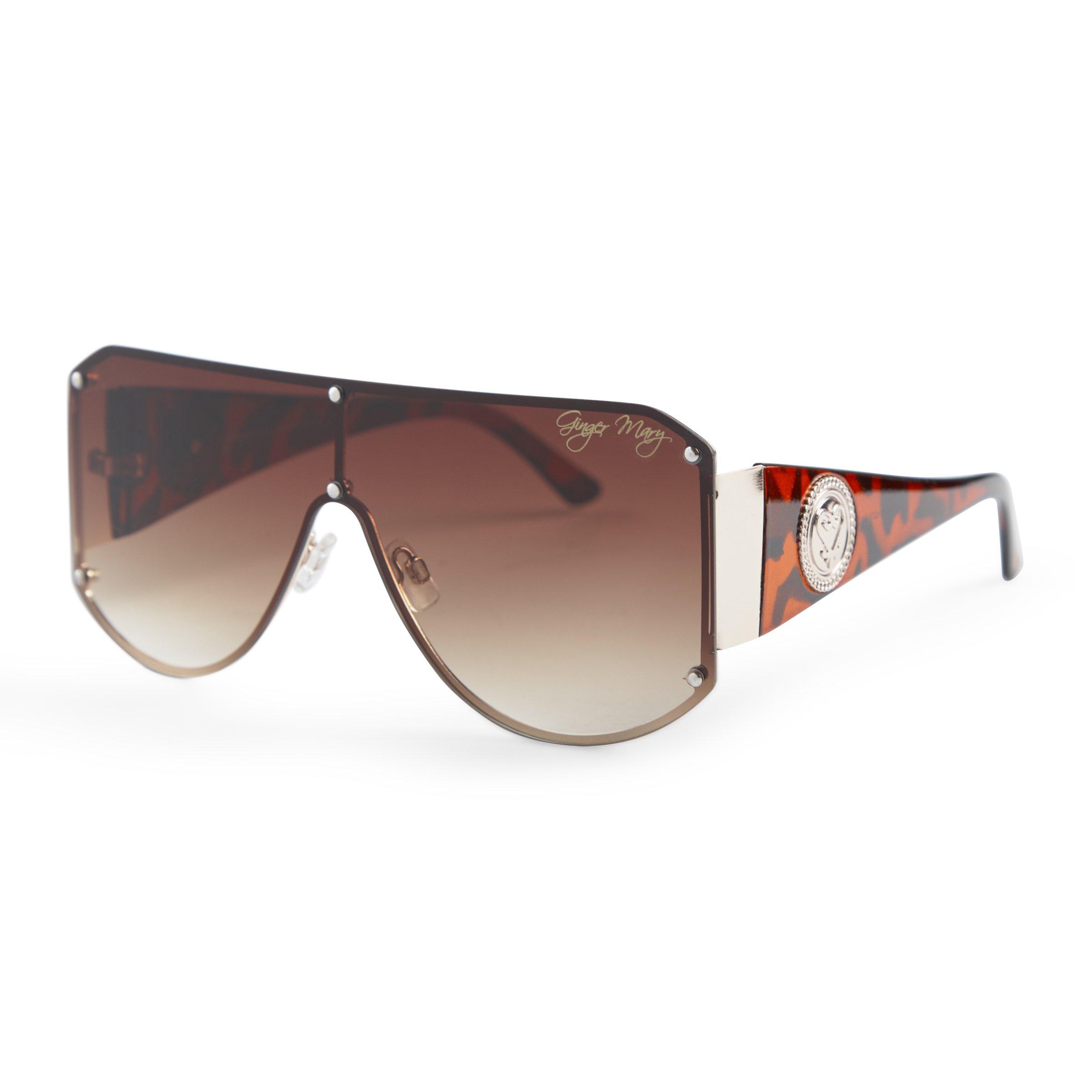 Brown Mono-lens Sunglasses (3106627) | Ginger Mary