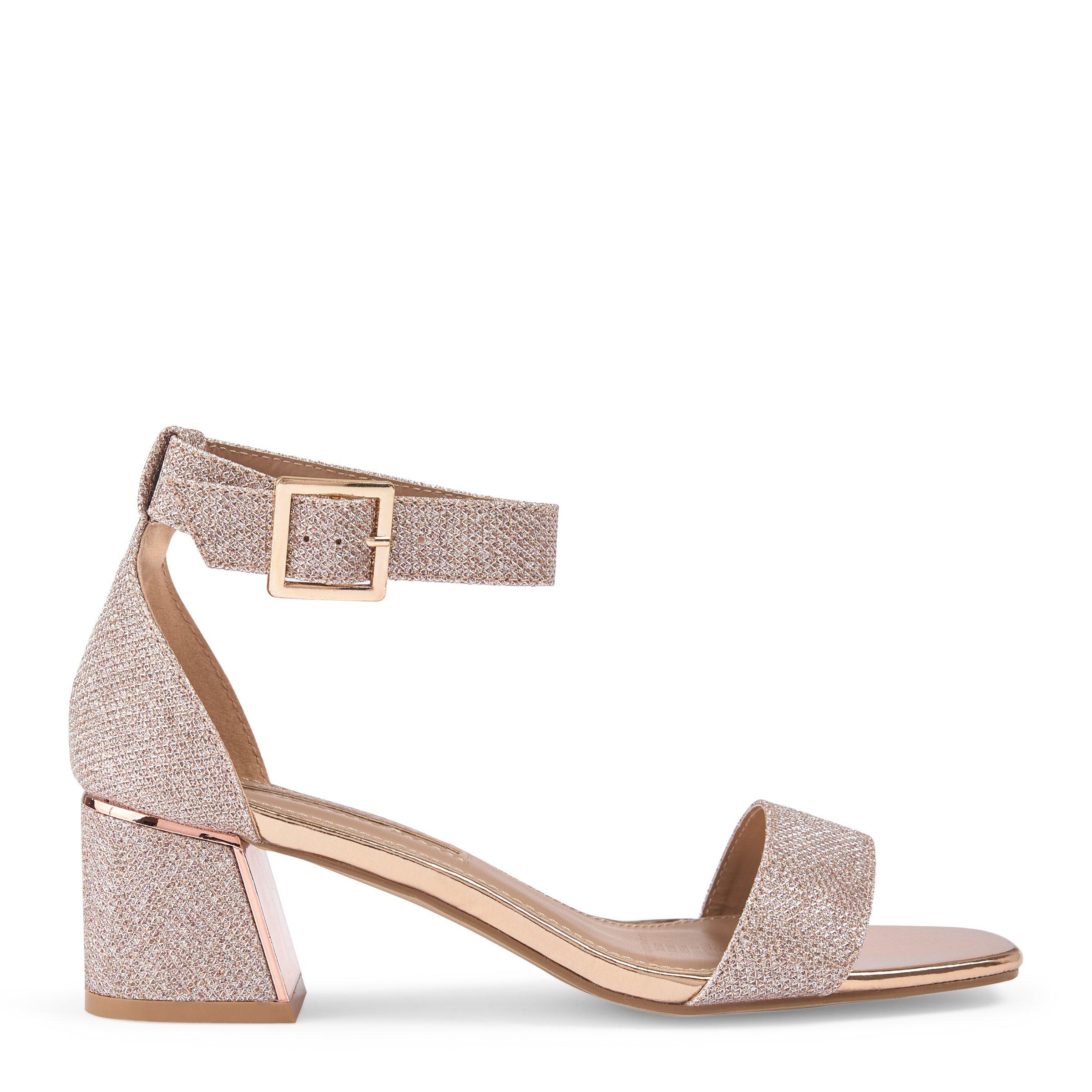 Pink Glitter Block Heel Sandals (3106719) | Truworths
