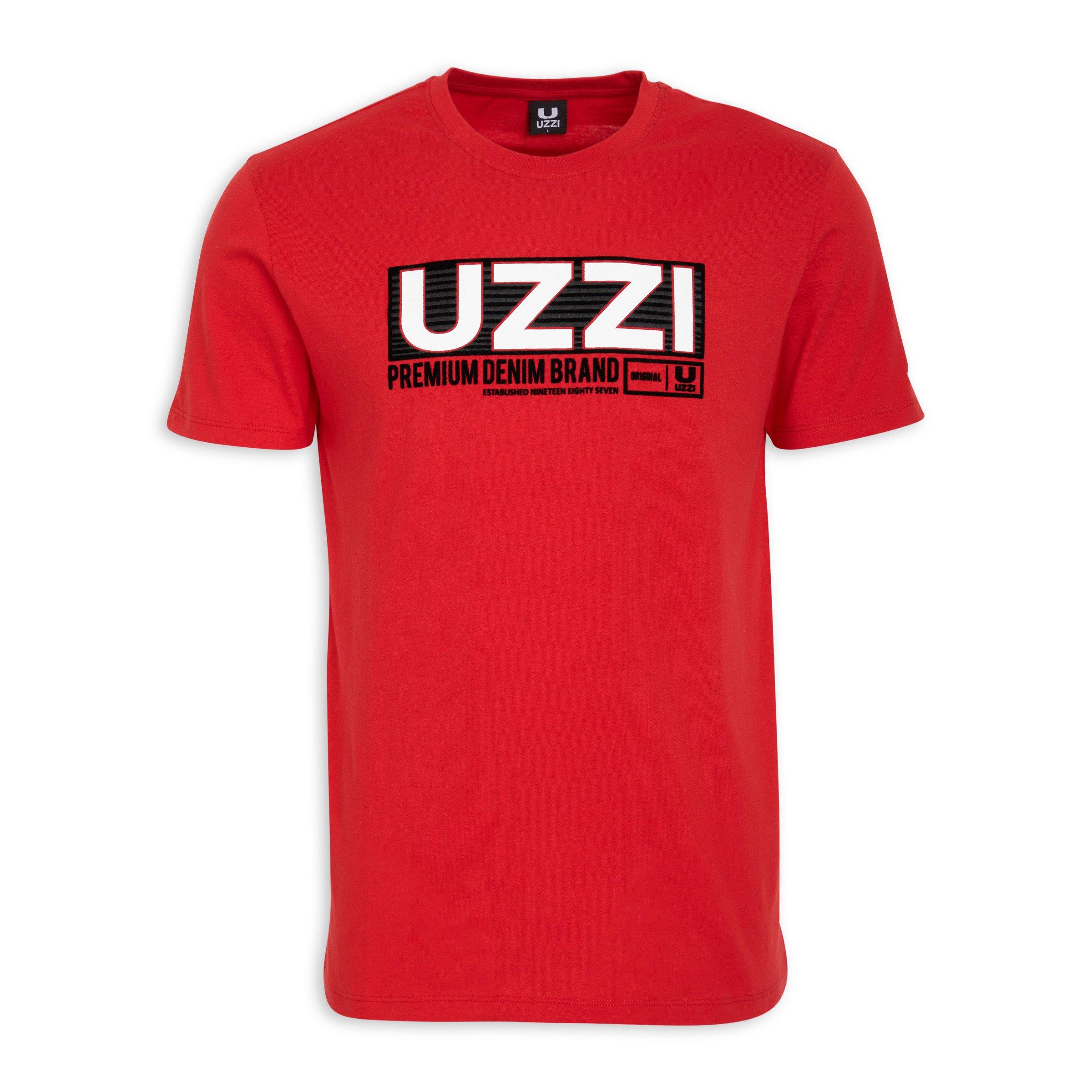 Red Branded Tee (3106839) | UZZI