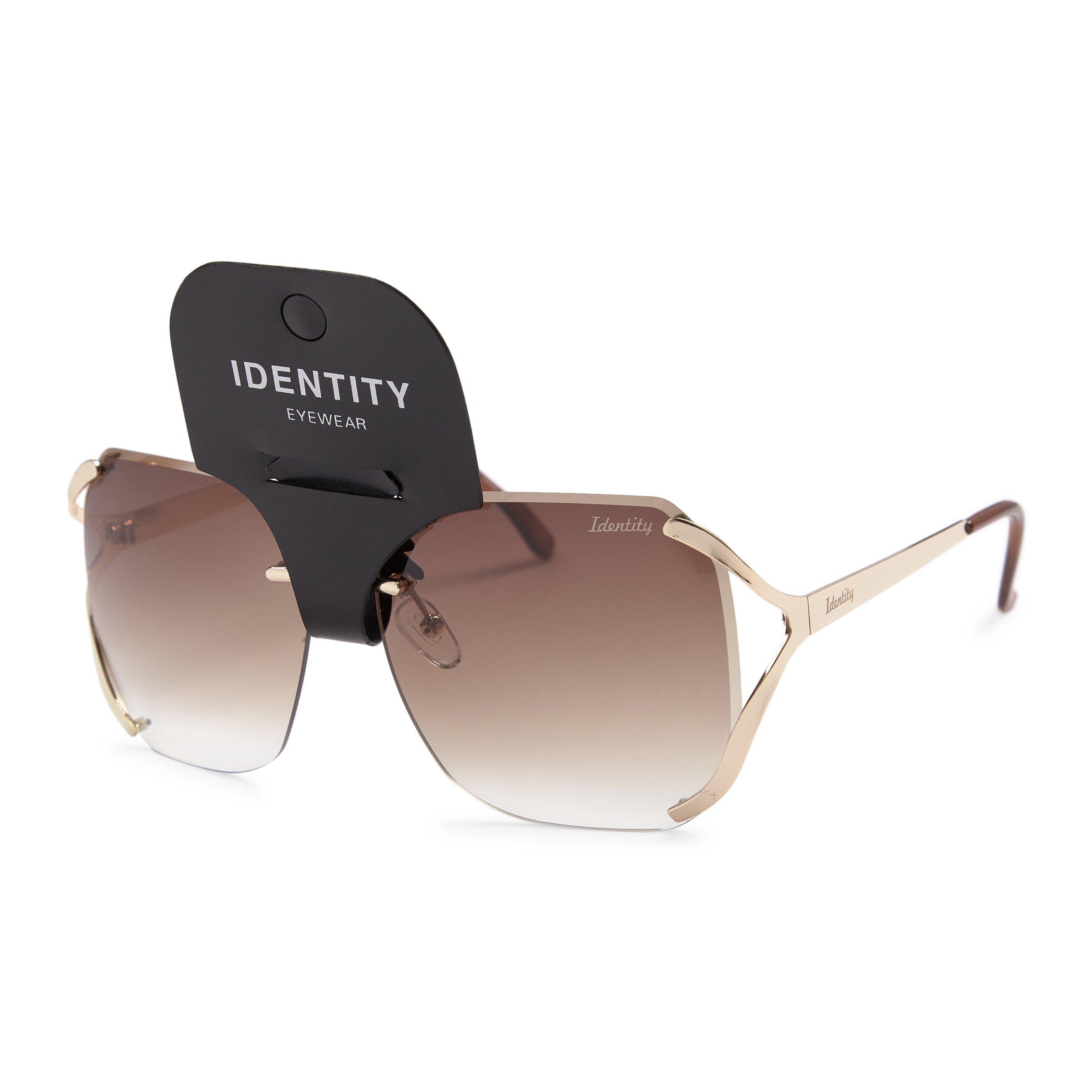 Brown Rimless Sunglasses (3106965) Identity