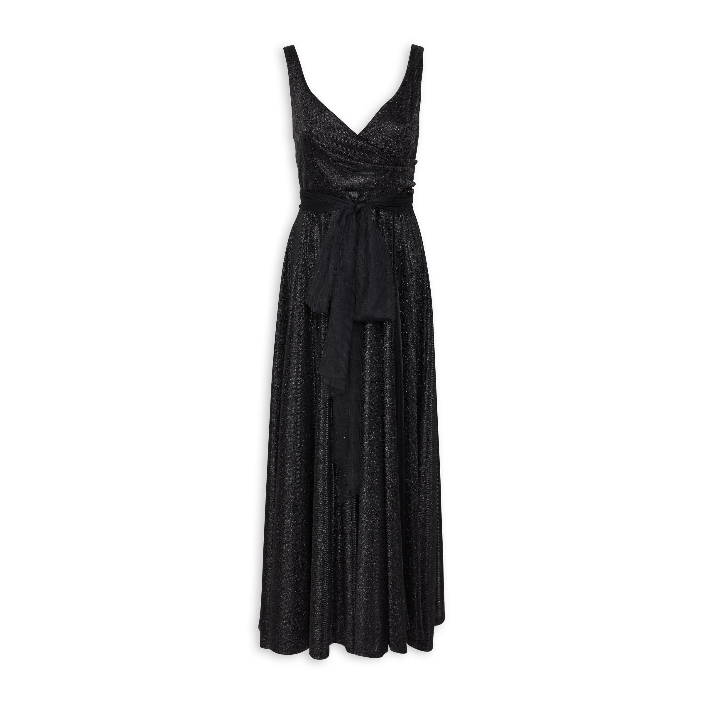 Black Fit & Flare Evening Dress (3107028) | Truworths