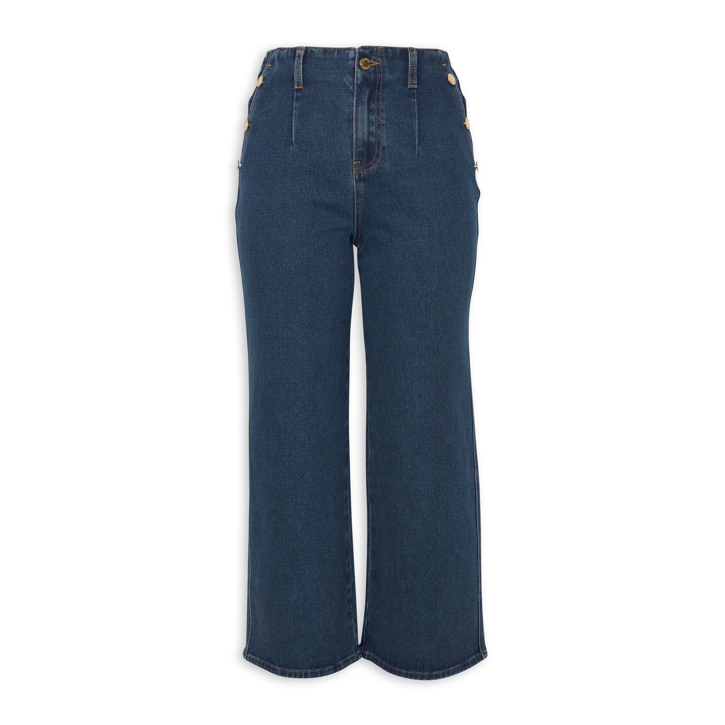 Indigo Wide-Leg Denim Jeans (3107358) | Daniel Hechter