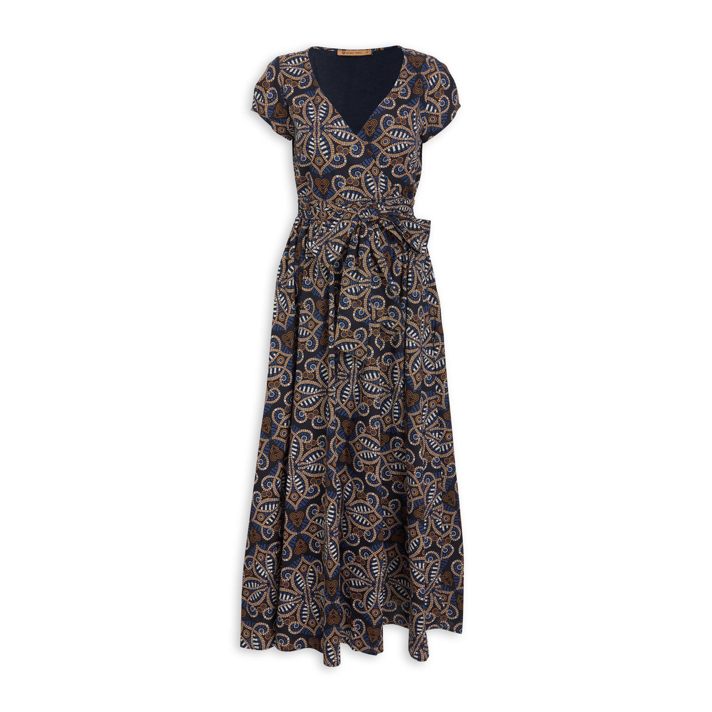 Paisley Print Fit & Flare Dress (3107416) | Ginger Mary