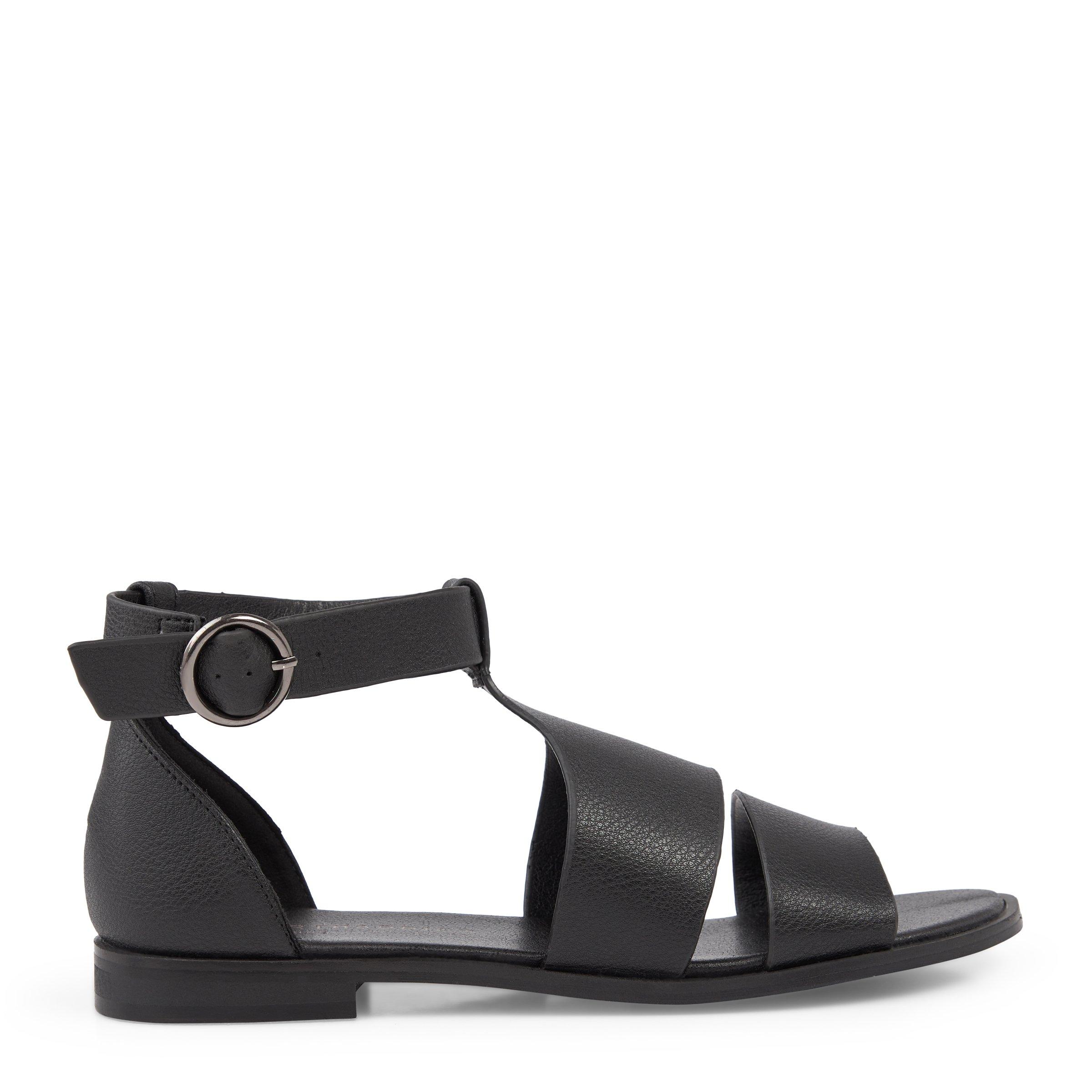 Black Full Coverage Sandal (3107539) | Earthaddict