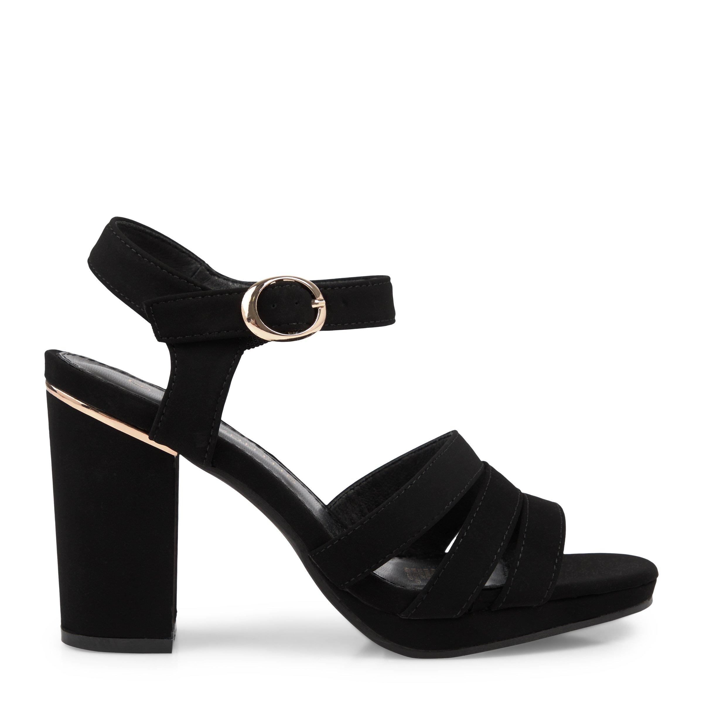 Black Ankle Strap Platform Sandal (3107544) | Truworths