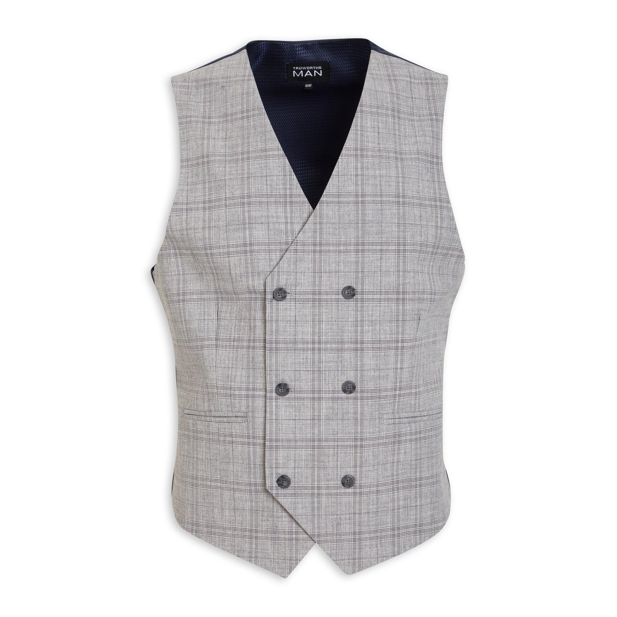 Check Co-ord Waistcoat (3107549) | Truworths Man