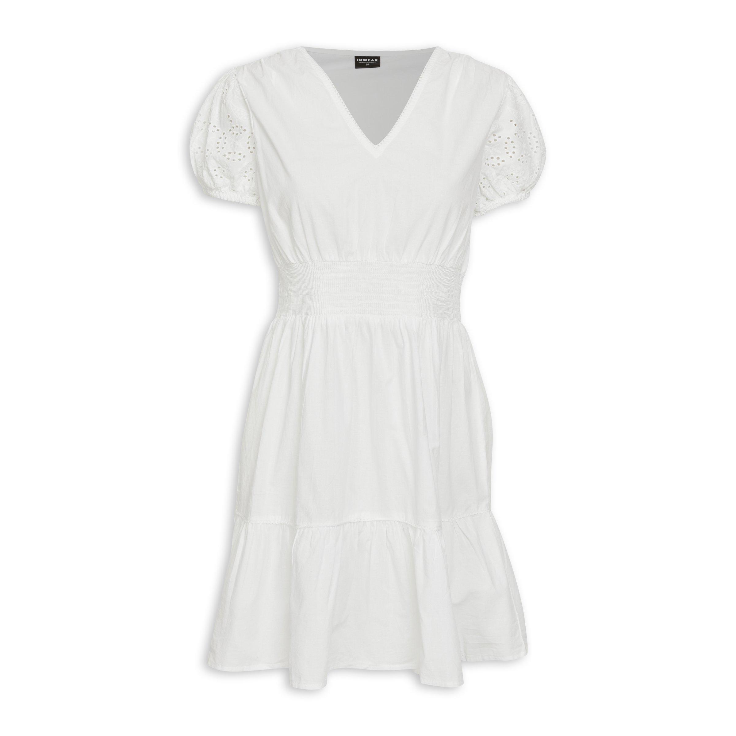 White Tiered Dress (3107692) | Inwear