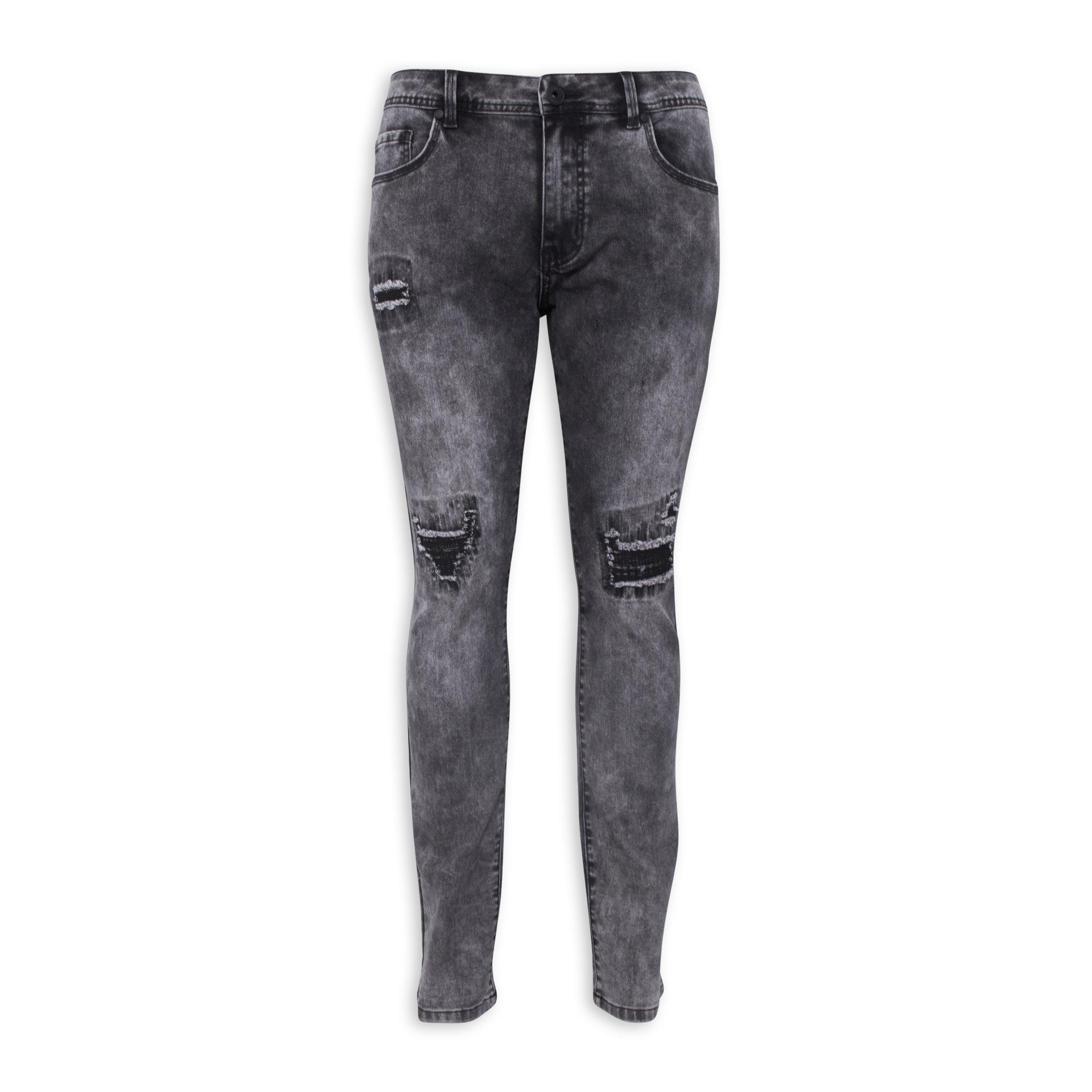 Charcoal Ripped Skinny Jeans (3107720) | Identity