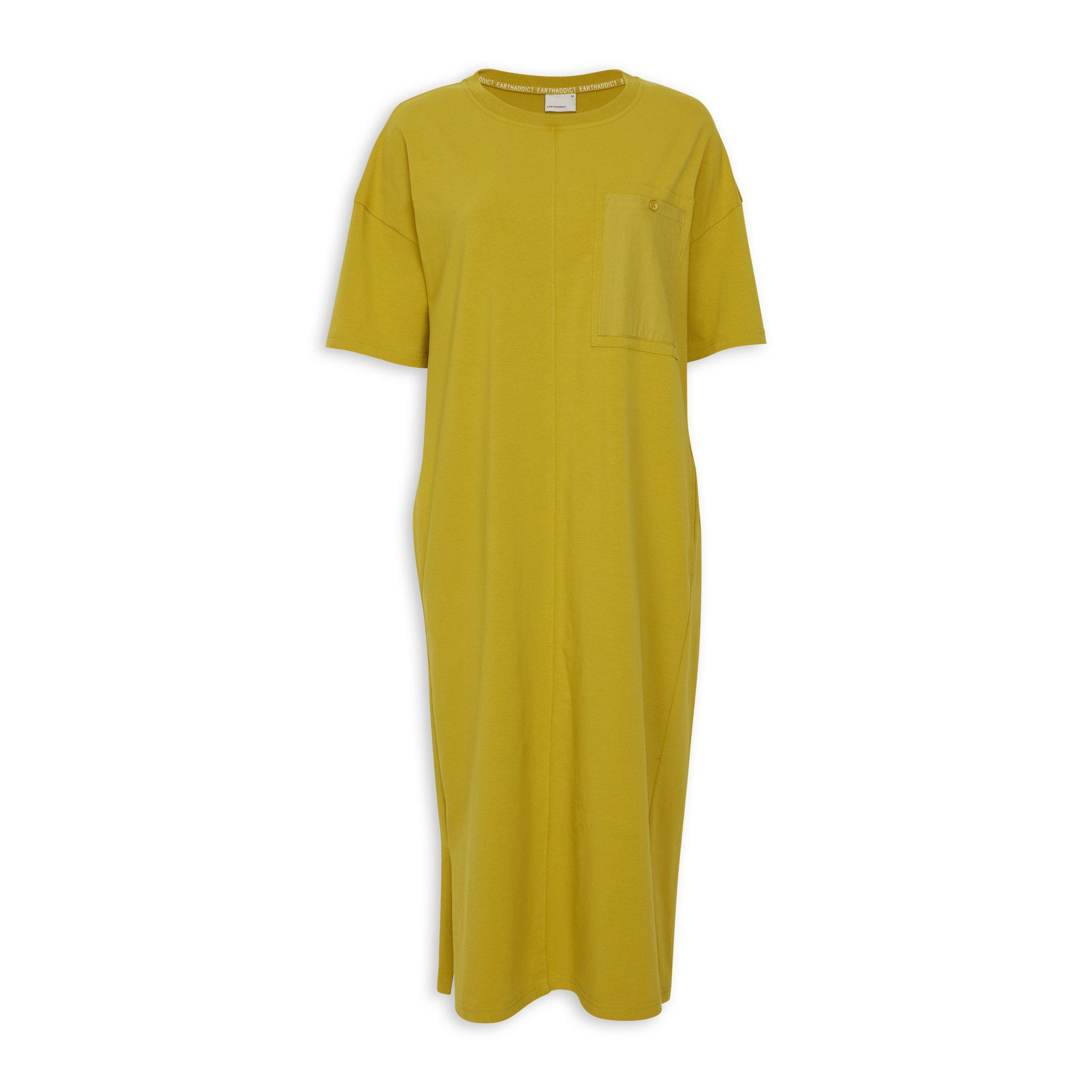 Mustard Column Dress (3107772) | Earthaddict