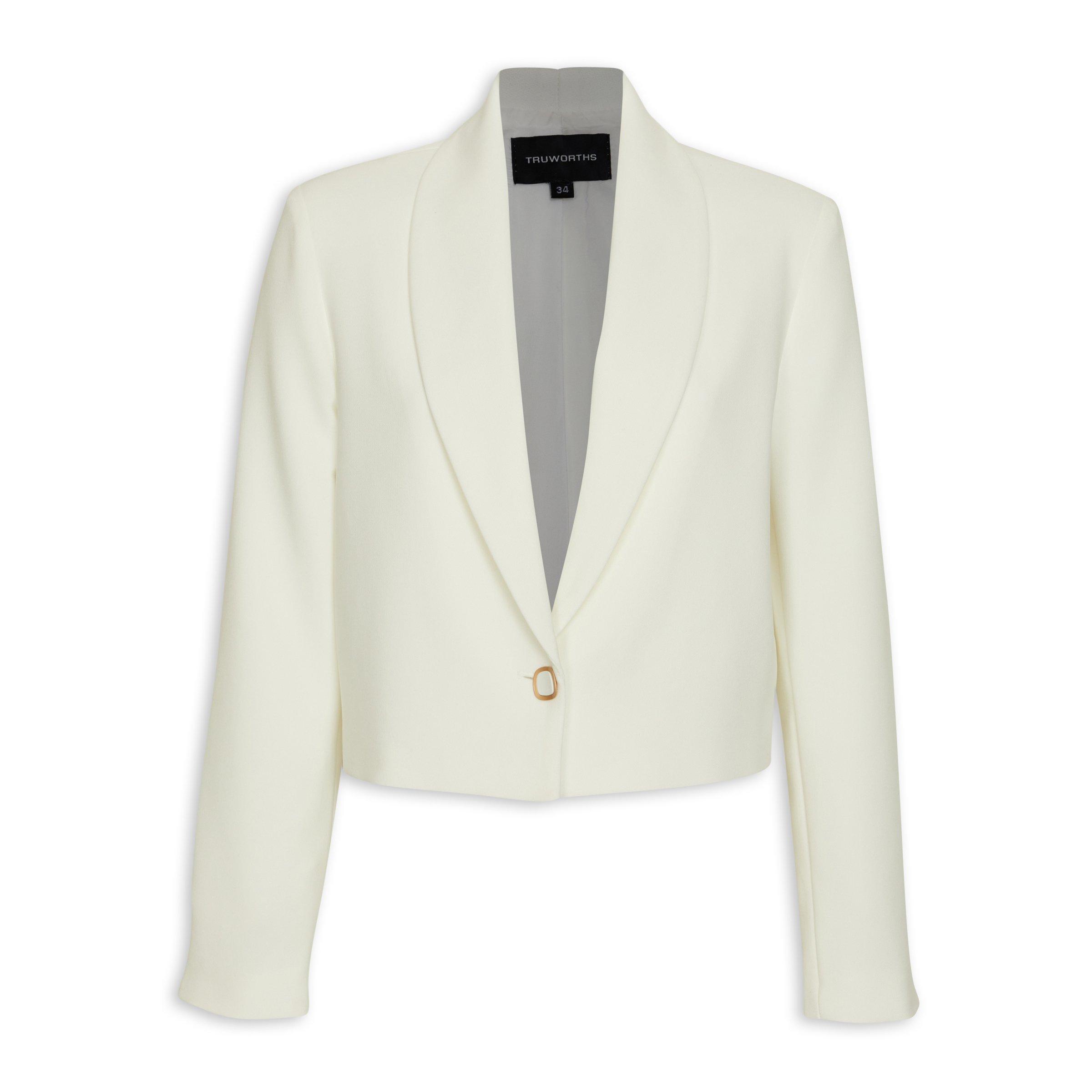 White Cropped Blazer (3107800) | Truworths