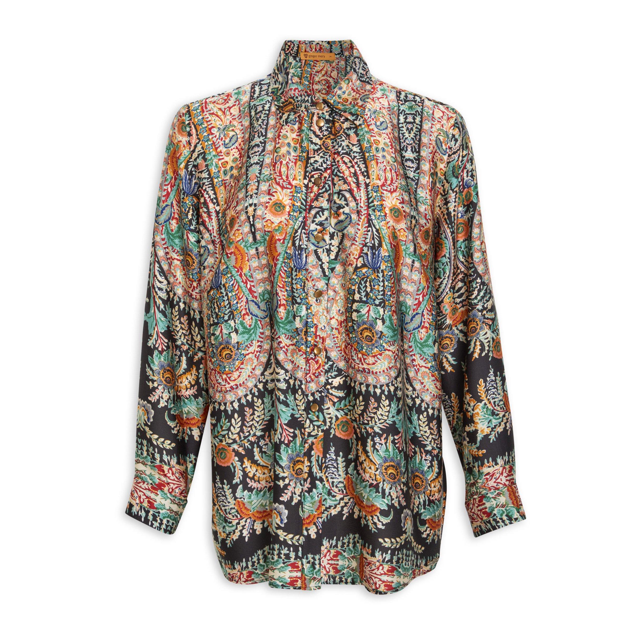 Paisley Print Relaxed Fit Shirt (3107953) | Ginger Mary
