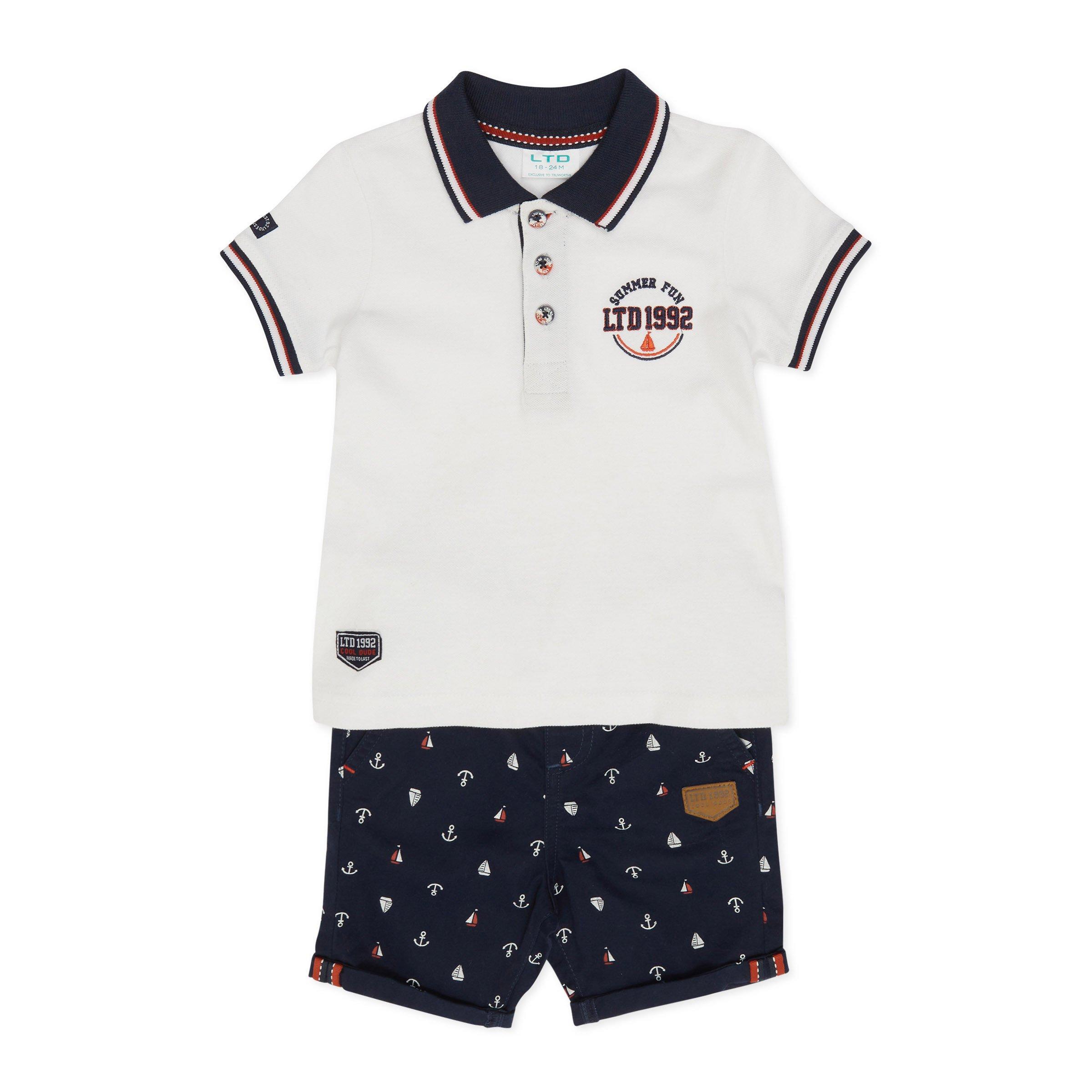 Baby Boy Golfer & Shorts Set (3108069) | LTD Kids