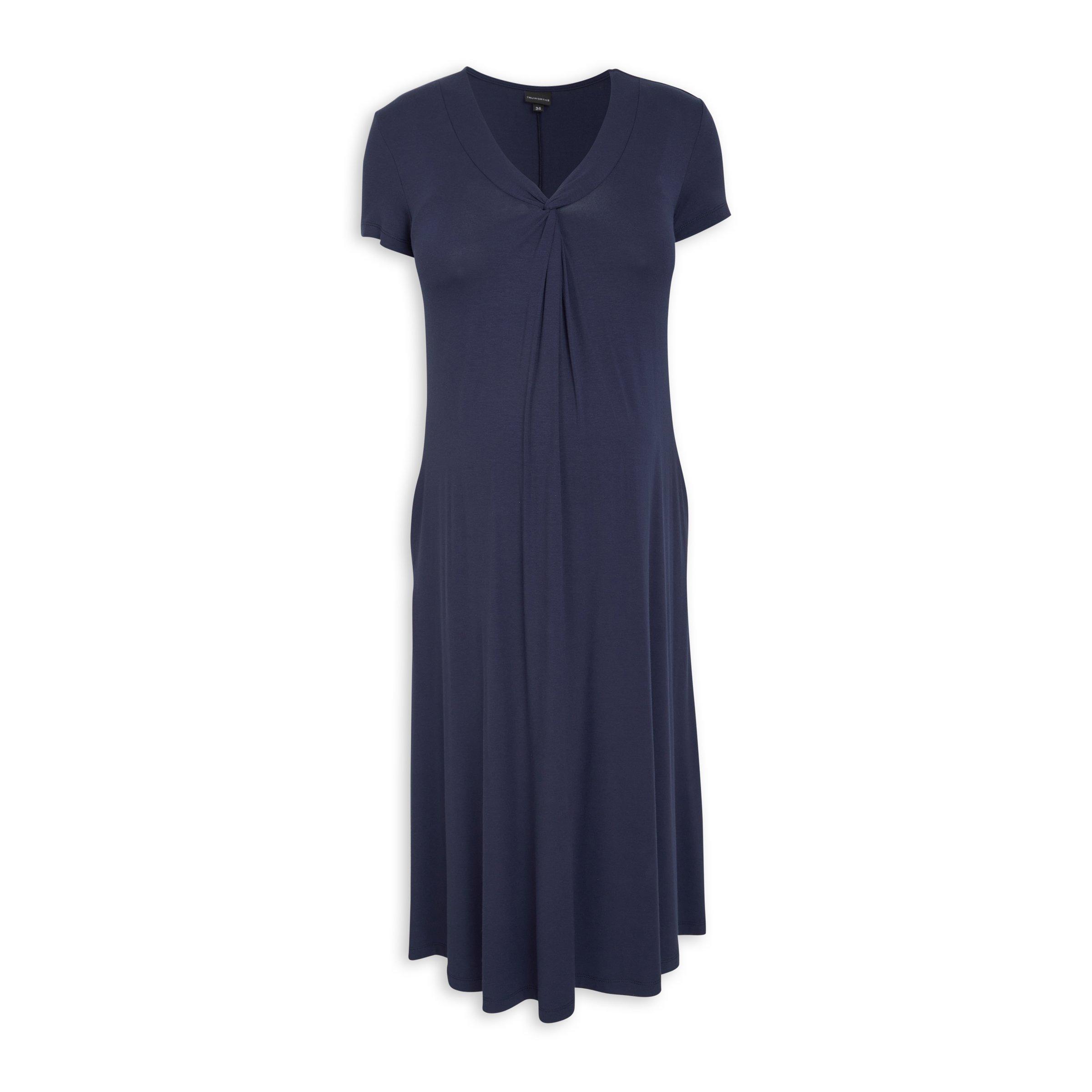 Navy Fit & Flare Maternity Dress (3108108) | Truworths