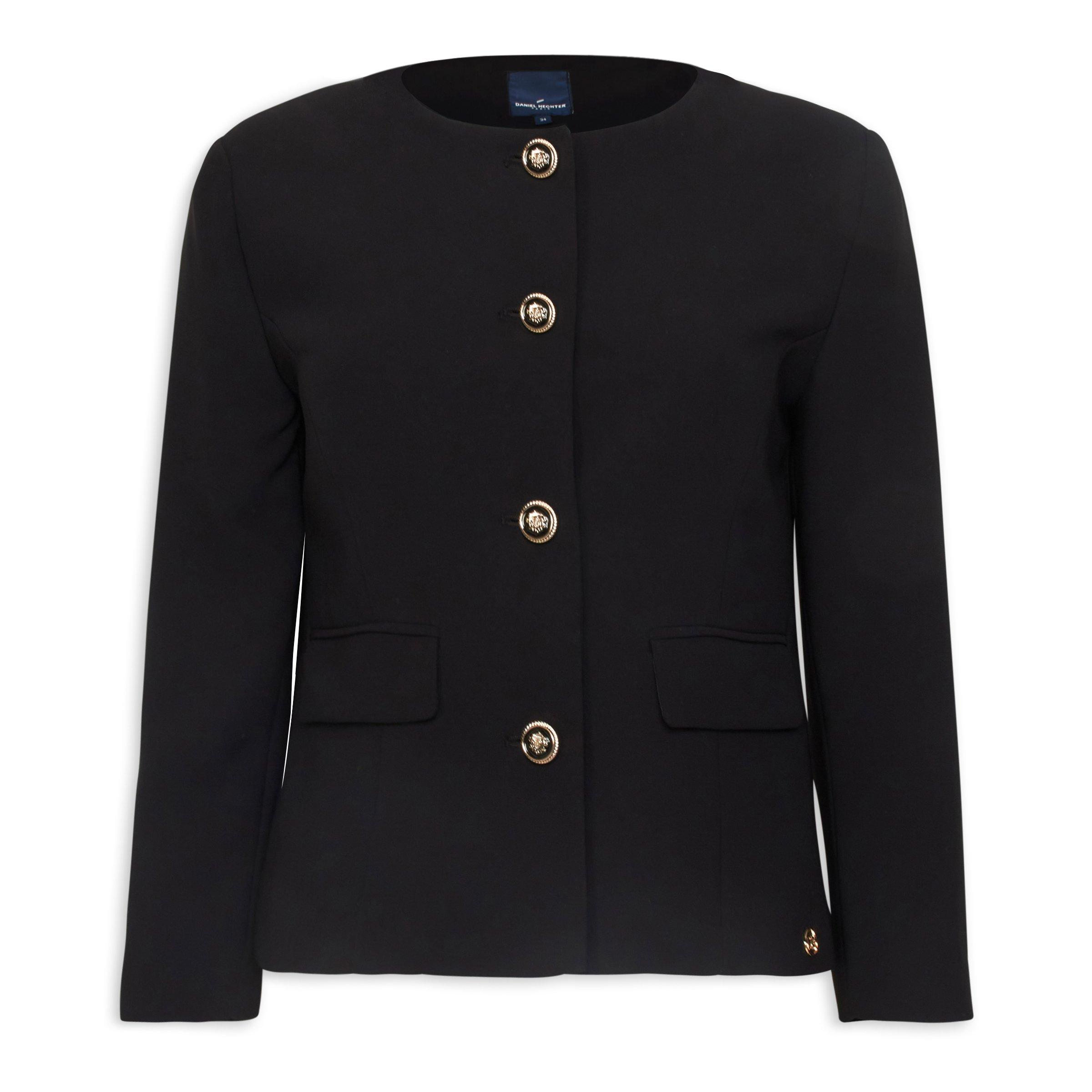 Black Retro Blazer (3108363) | Daniel Hechter