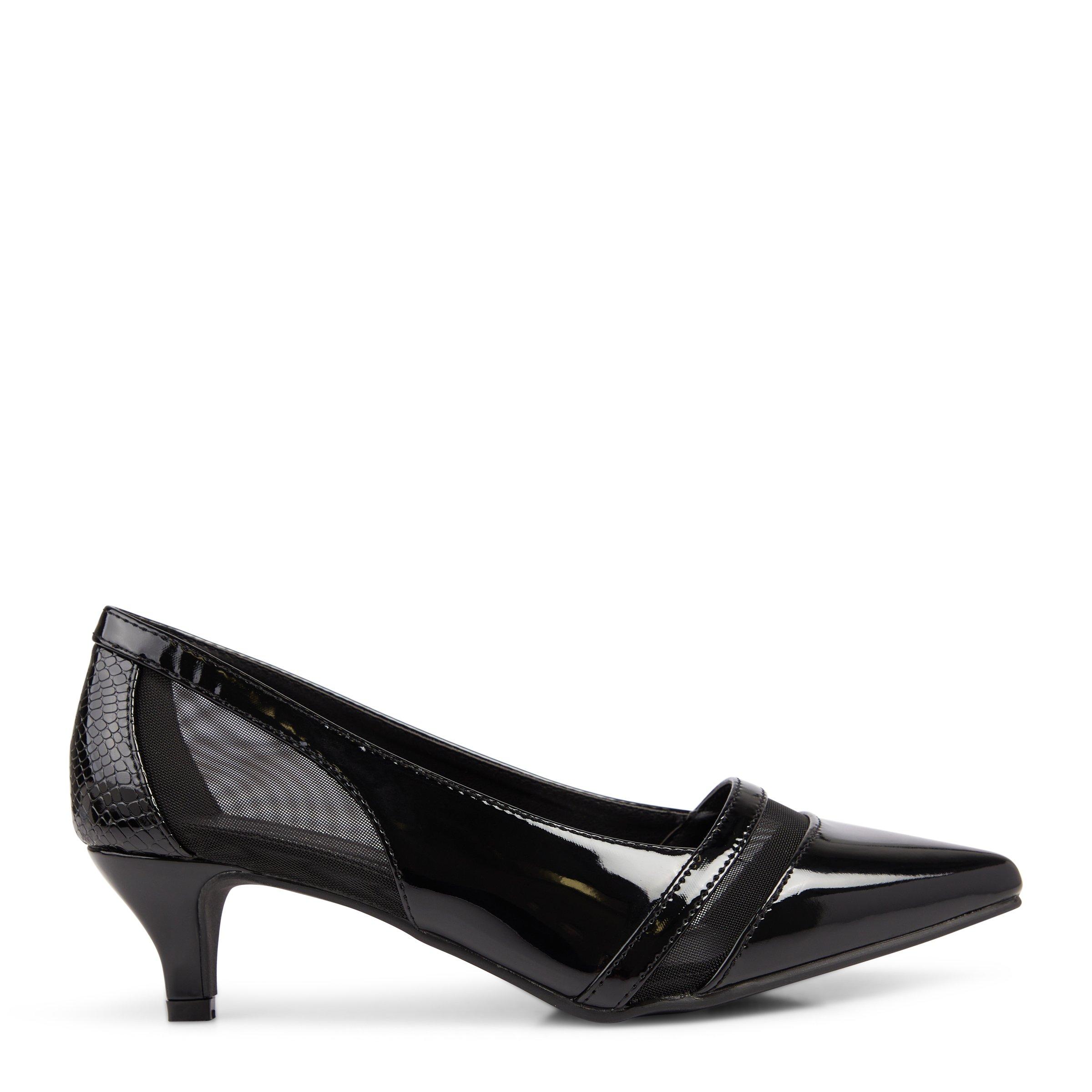 Black Pointy Court Low Heel (3108534) | Truworths